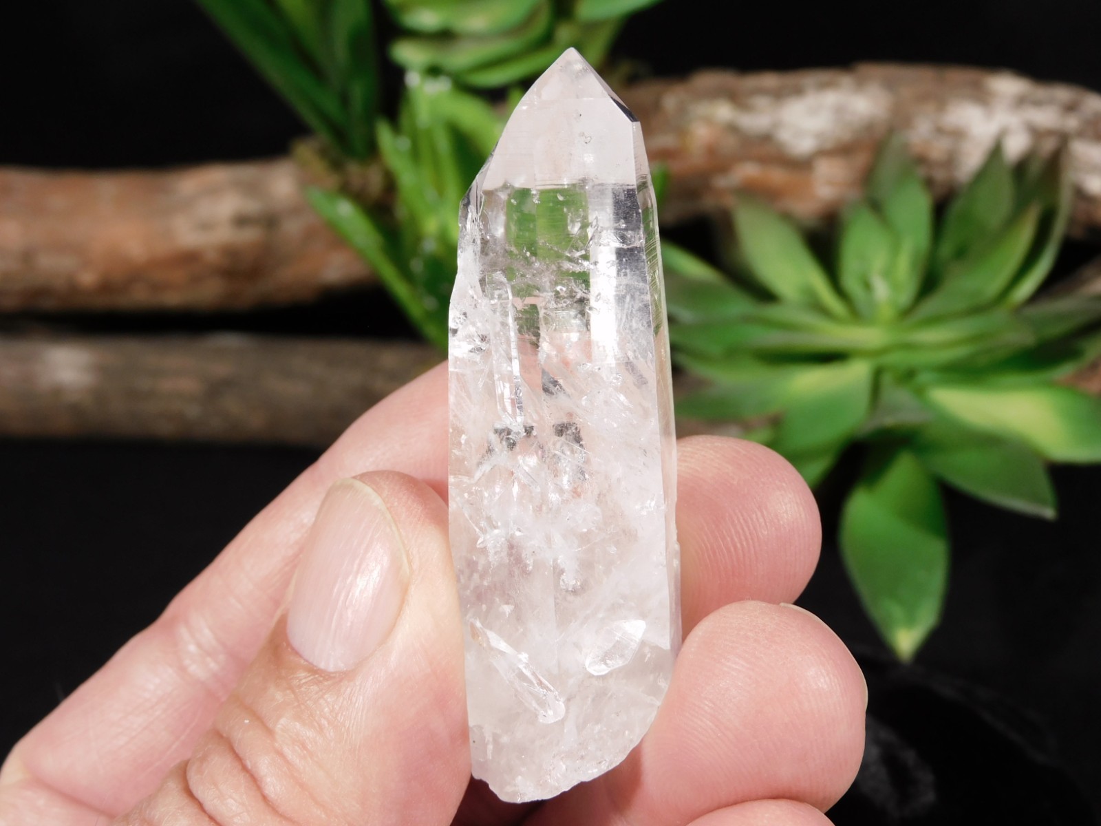 Smaller SUPER Translucent! QUARTZ Crystal 100% Natural Brazil 37.6gr