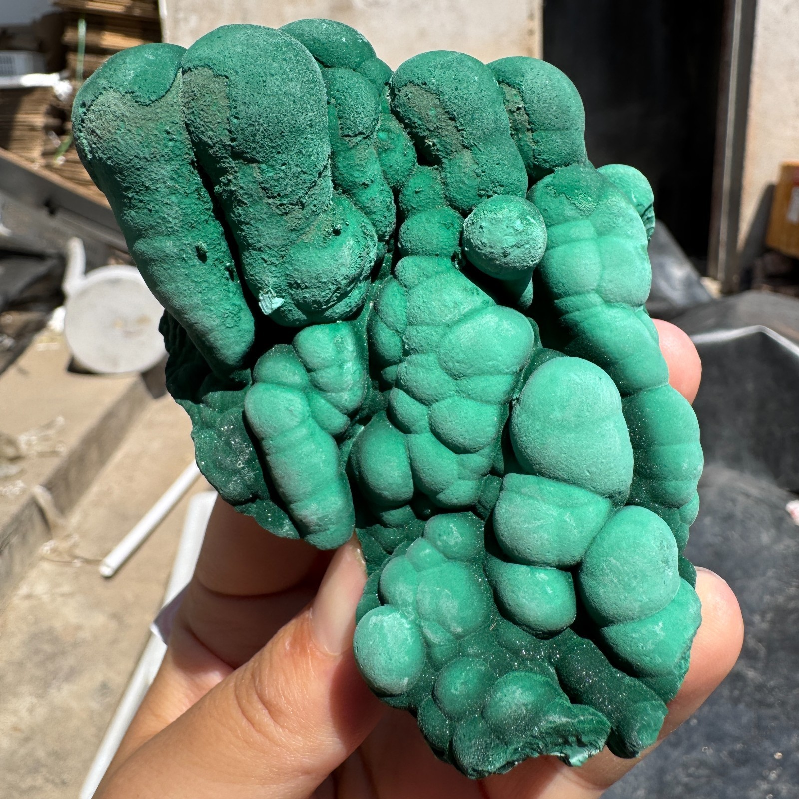 315G Natural Malachite crystal quartz Mineral Specimen Reiki congo