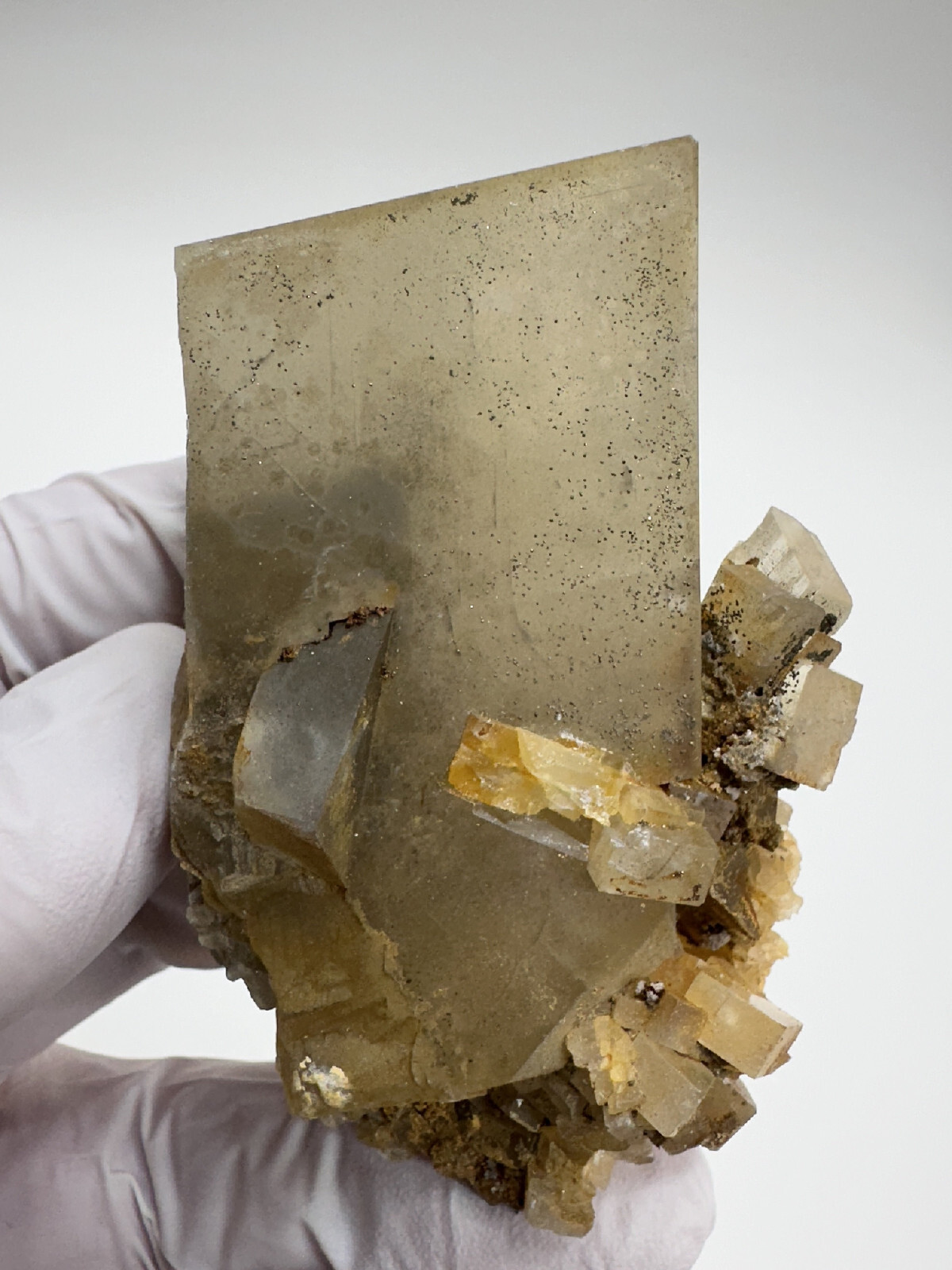 New Find__Large Very Rare Phantom Barite Crystal Specimen___Linwood Mine, Iowa