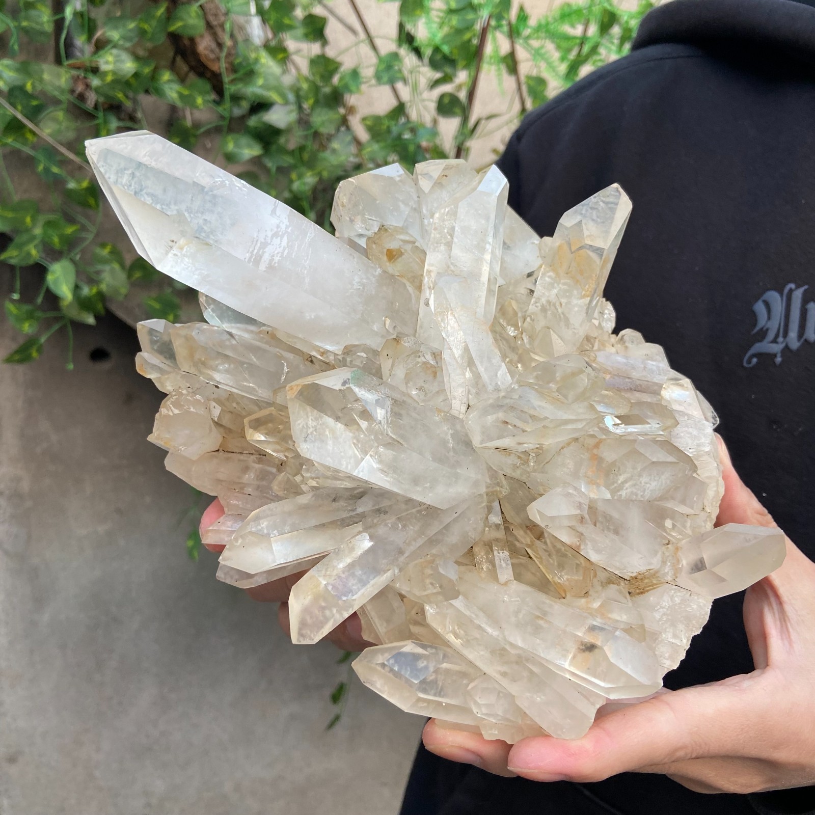 5.2LB Natural Clear White Crystal Quartz Cluster Rough Healing Specimen