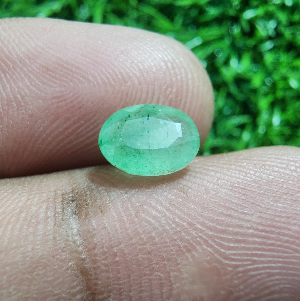 Ultimate Zambian Emerald Oval Shape 1.40 Crt Pretty Green Faceted Loose Gemstone