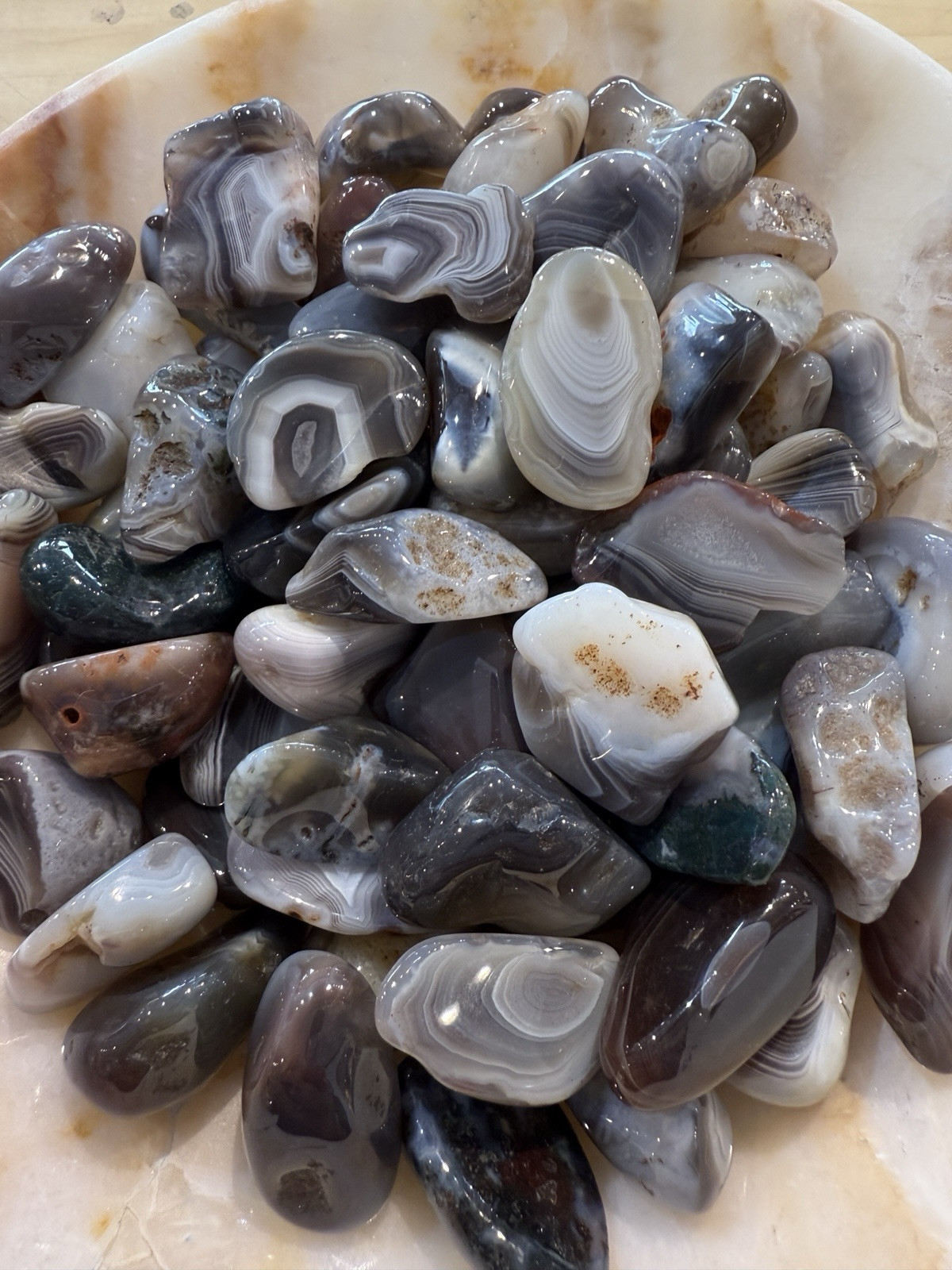 Botswana Agate rough, A+ High Polished Stones. Very High Grade Stones, Amazing