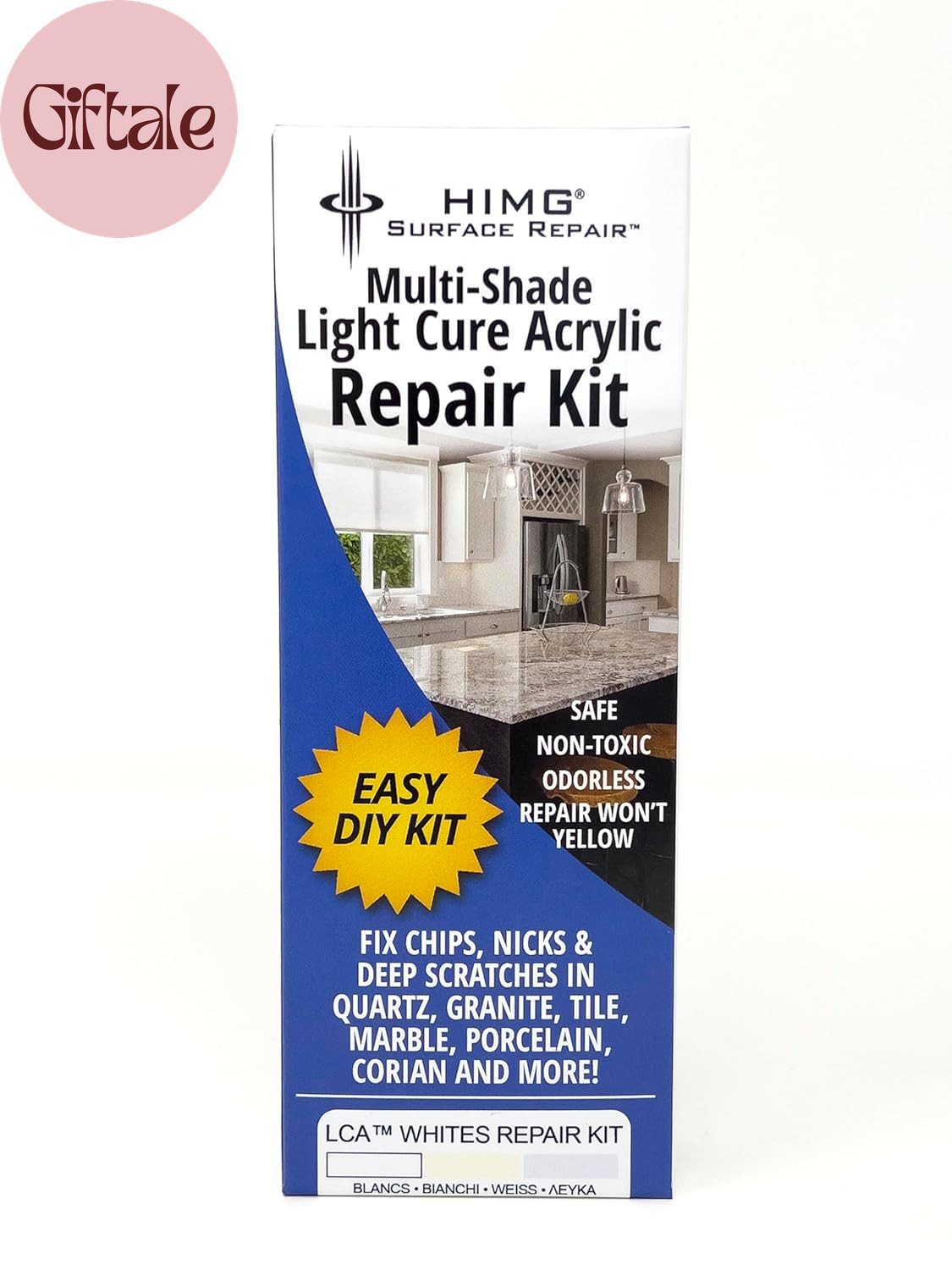White Tones – Quartz Countertop Repair Kit White – Quartz, Marble, Granite, Acry