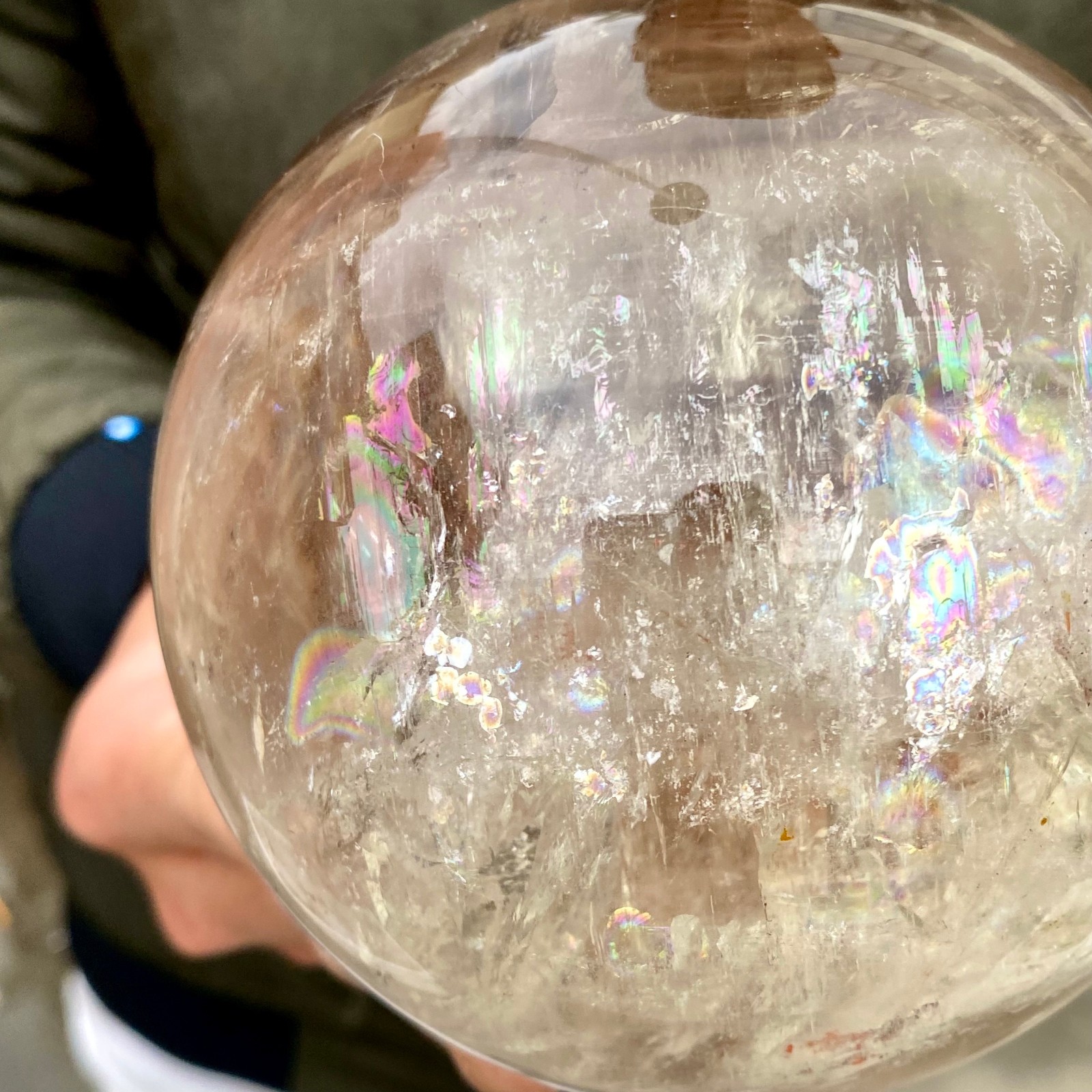 3.15LB Natural clear quartz sphere quartz crystal ball reiki Energy healing