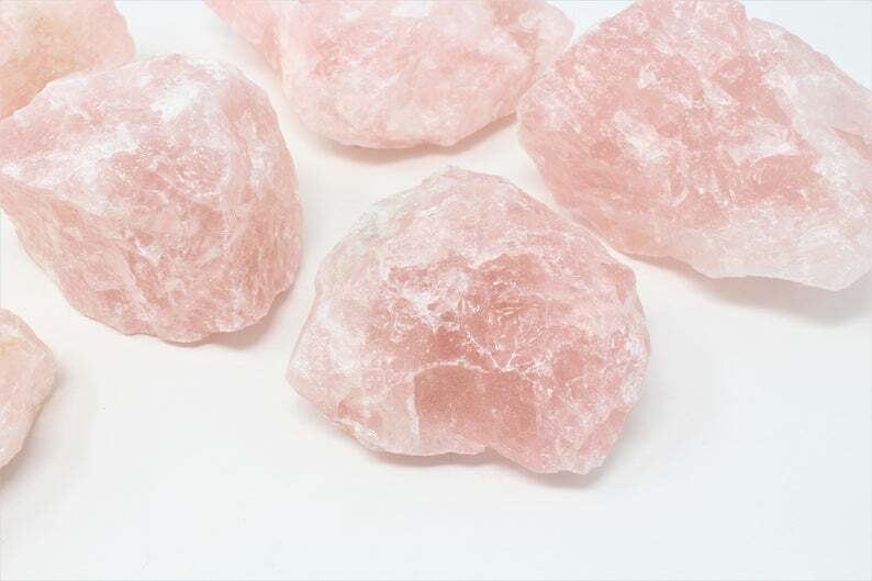 Rose Quartz Rough Raw Crystal Stone from Brazil – High Grade A Quality