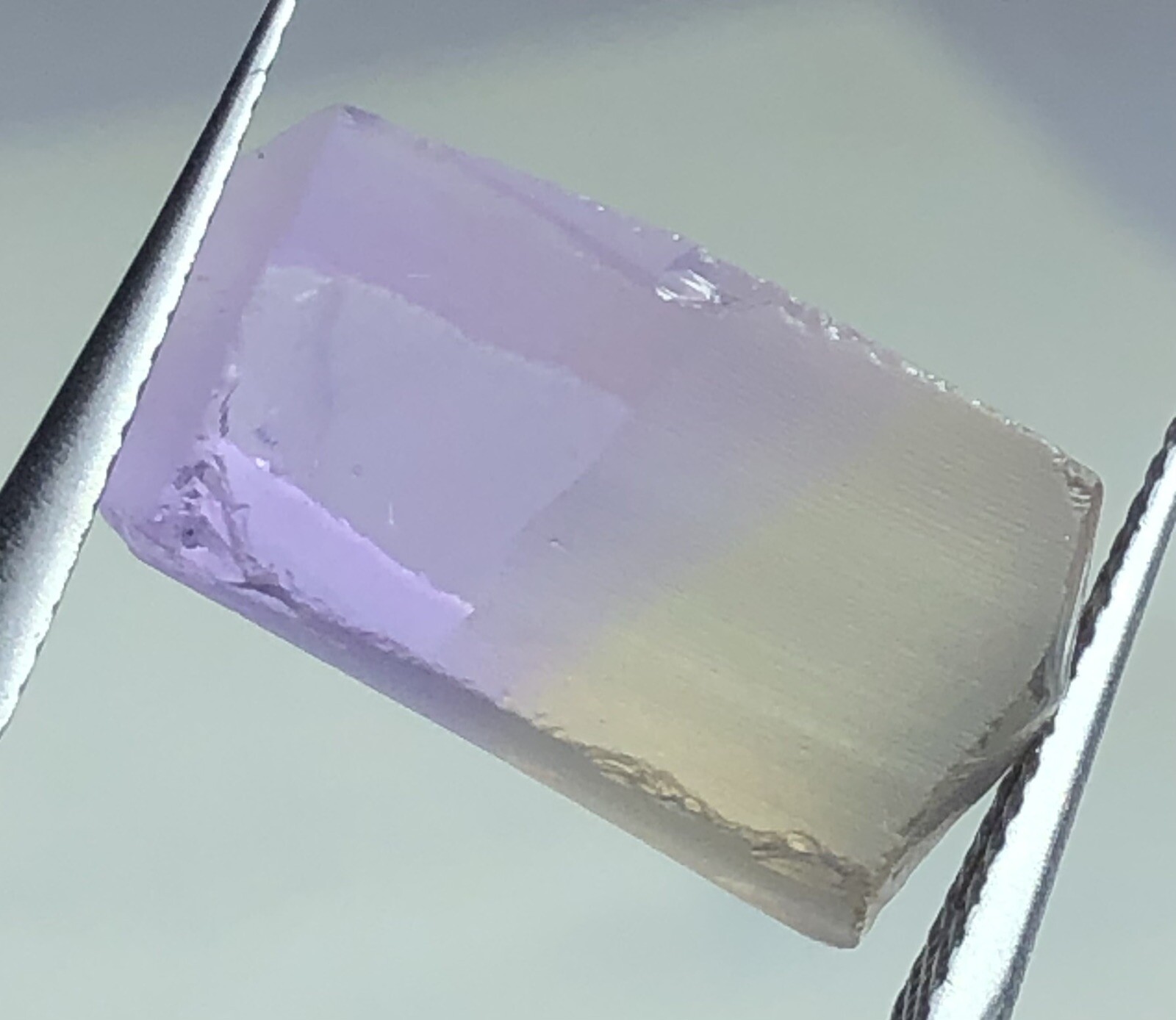 9.84 Ct Facet grade Rough Ametrine From Bolivia Clarity Wise Eye Clean