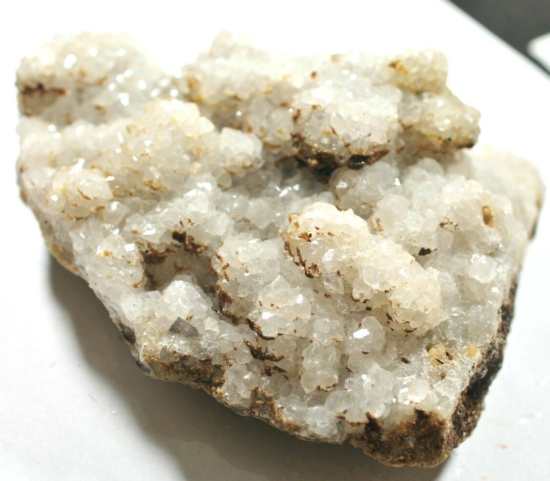 NATURAL QUARTZ CLUSTER – 13 x 10.5 x 5.3 cms 725 gms – WEARDALE, UK