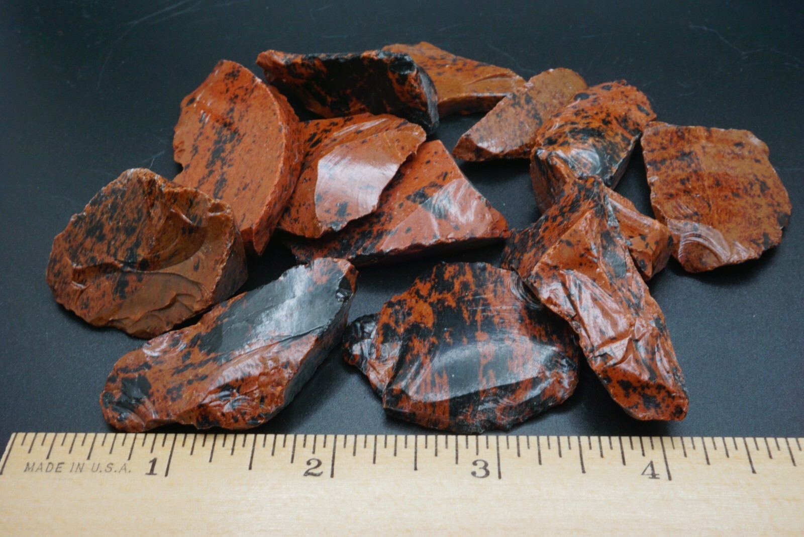 Mahogany Obsidian 1/4 Lb Natural Brown Black Crystal Chunks Volcanic Glass