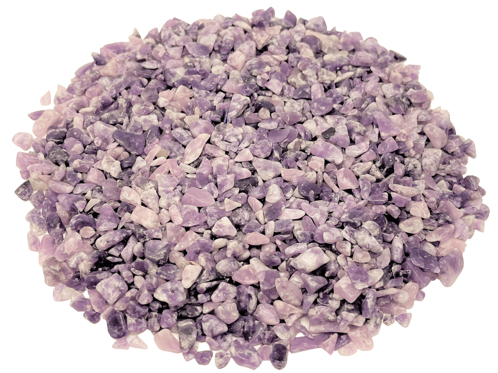 Lepidolite Semi Tumbled Gemstone Chips 5-10 mm Wholesale Lots (Lepidolite Chips)