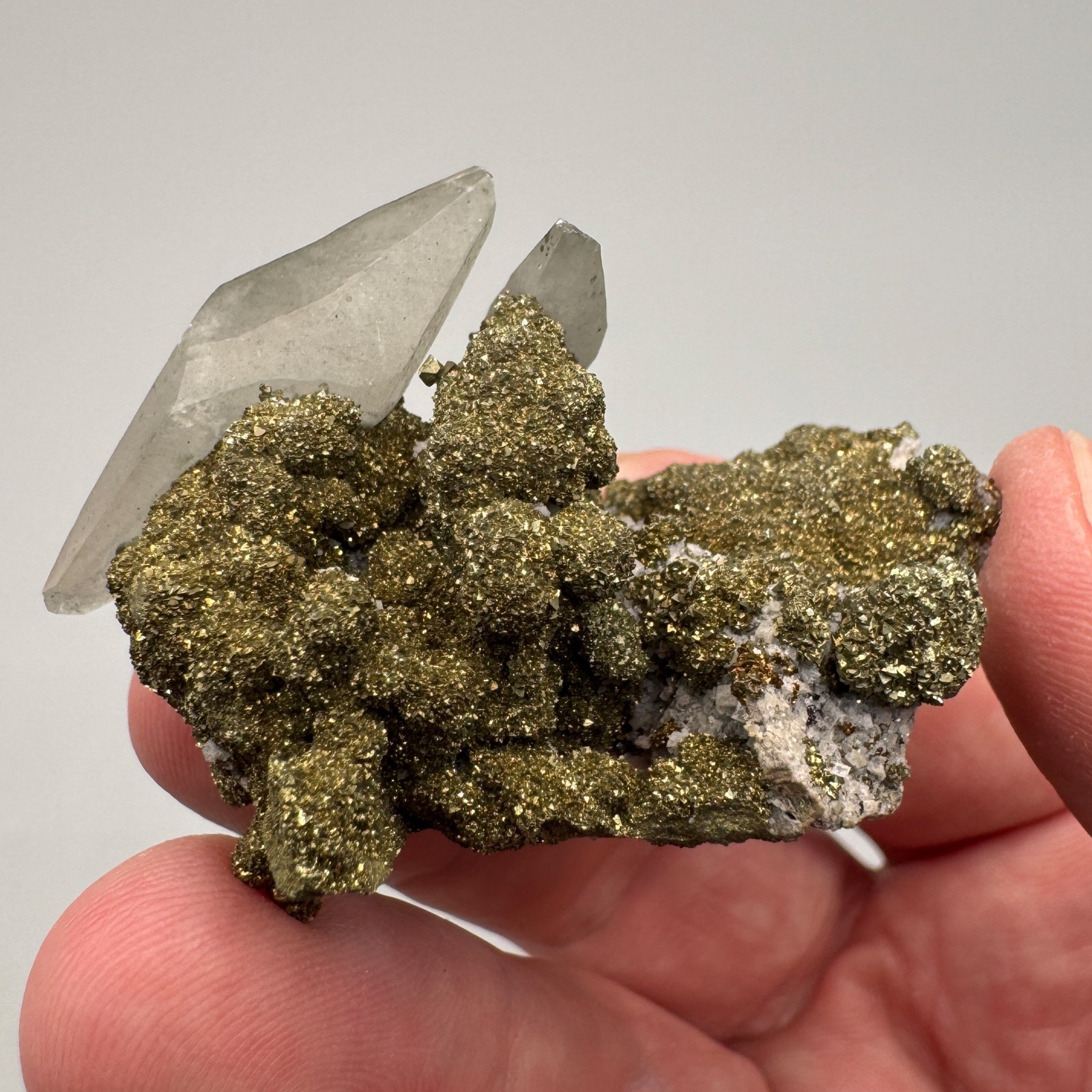 Calcite, Chalcopyrite from Sweetwater Mine, Missouri – Fine Mineral Specimen