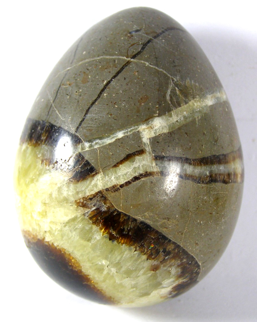 LOVELY LARGE SEPTARIAN GEMSTONE EGG – 5.7 x 4.4 cms 187 gms #4