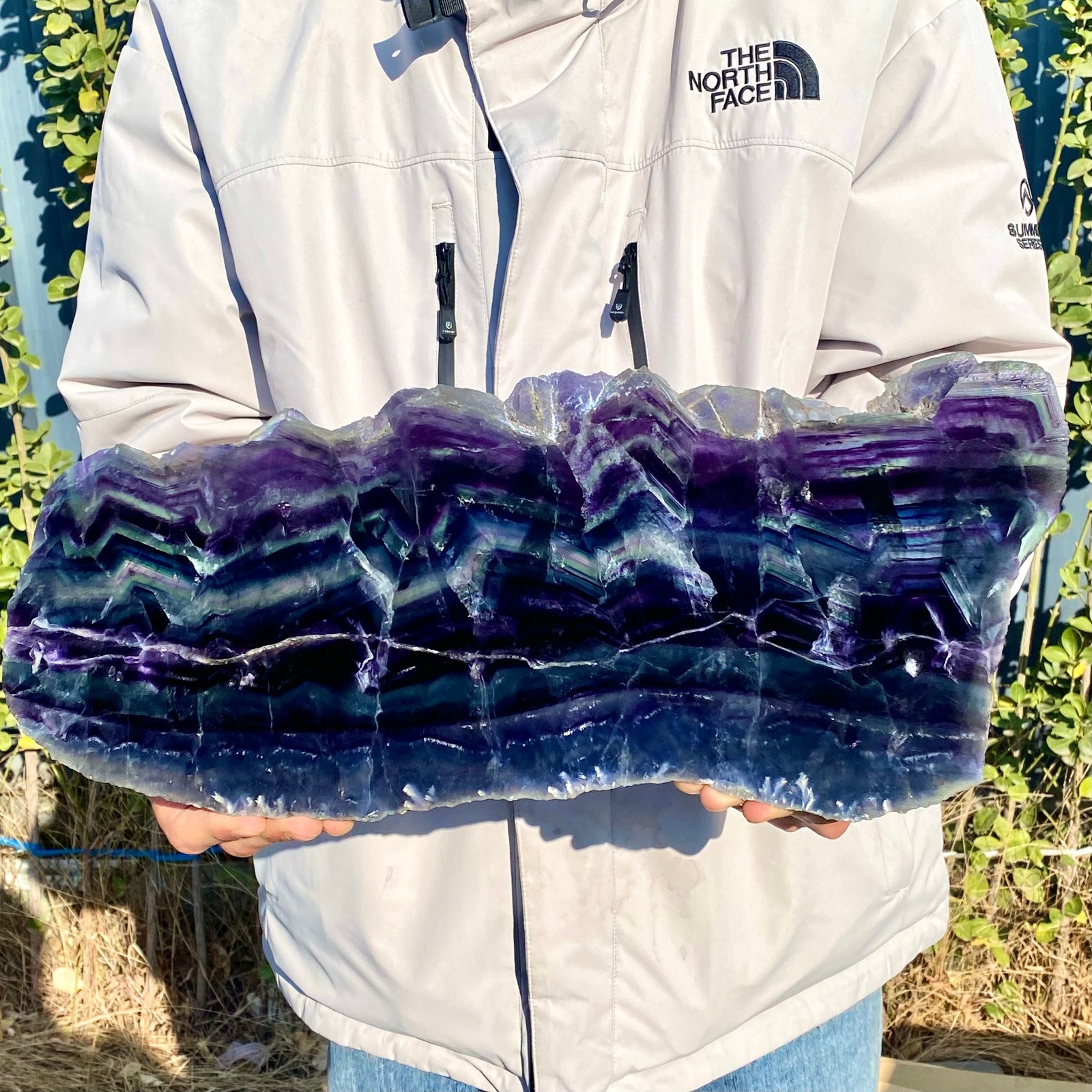 10LB Natural beautiful Rainbow Fluorite Crystal Rough slices stone specimens