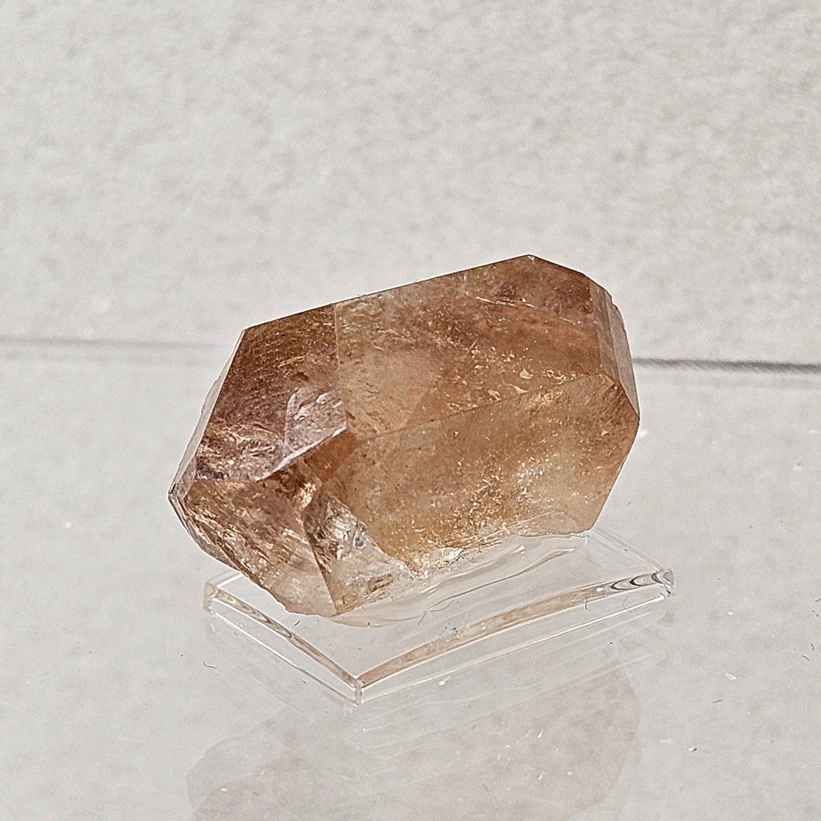 Natural Double Terminated Golden “Imperial” Topaz Crystal Specimen Thumbnail