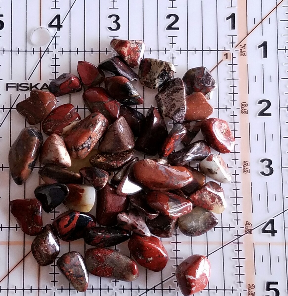 50g Tumbled Brecciated Jasper Gemstone Crystals 20-35 Stones Gem Rock Specimens