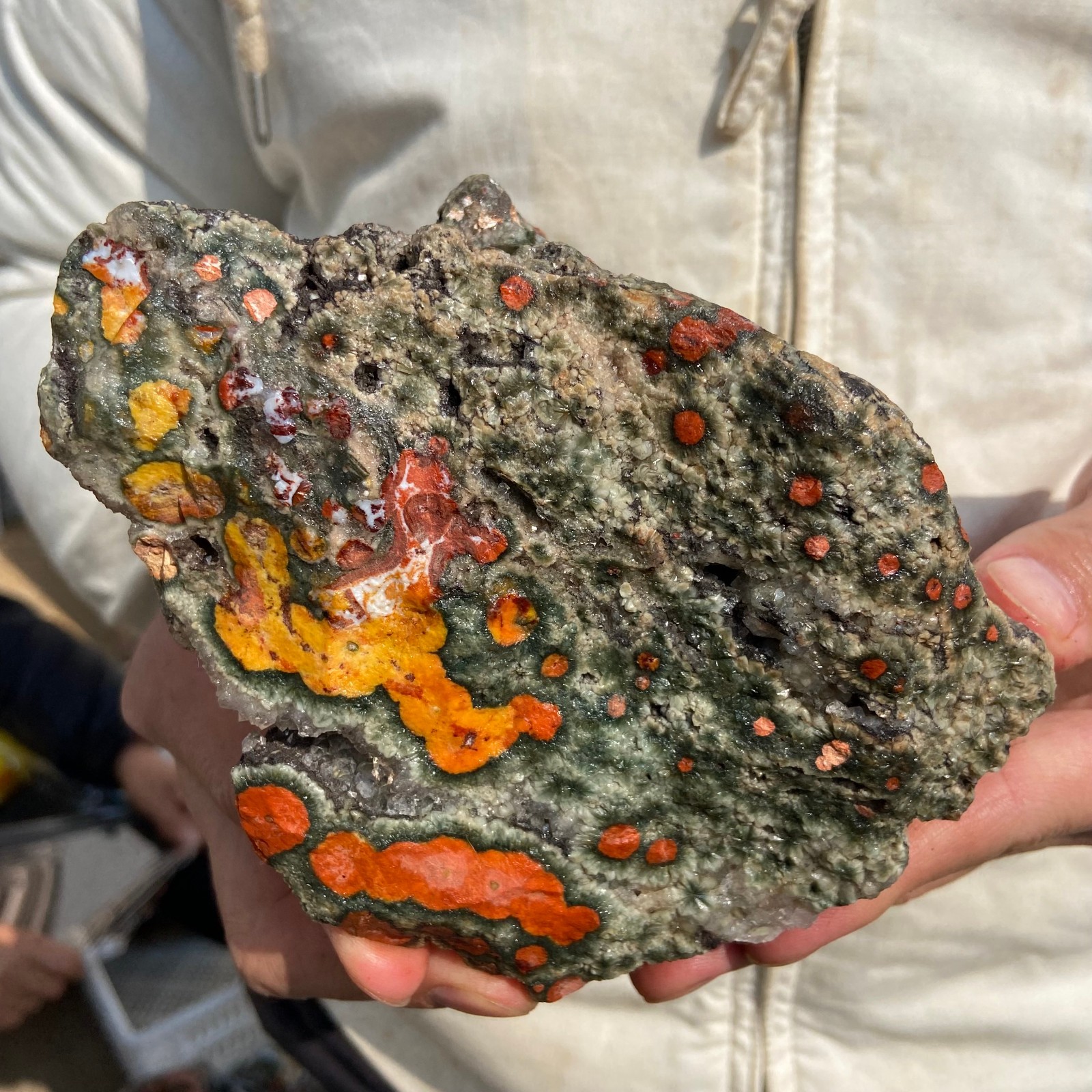 2.2lb Natural colourful ocean jasper raw stone crystal rough mineral specimen