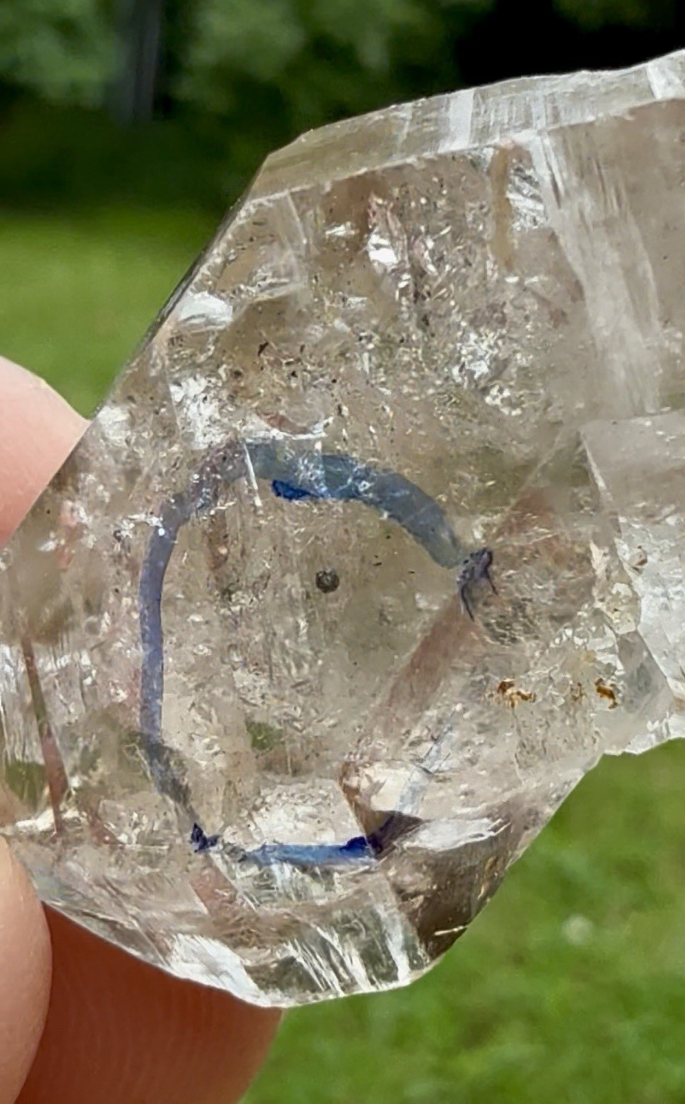 25g Herkimer diamond Enhydro! (moving graphite bubble)