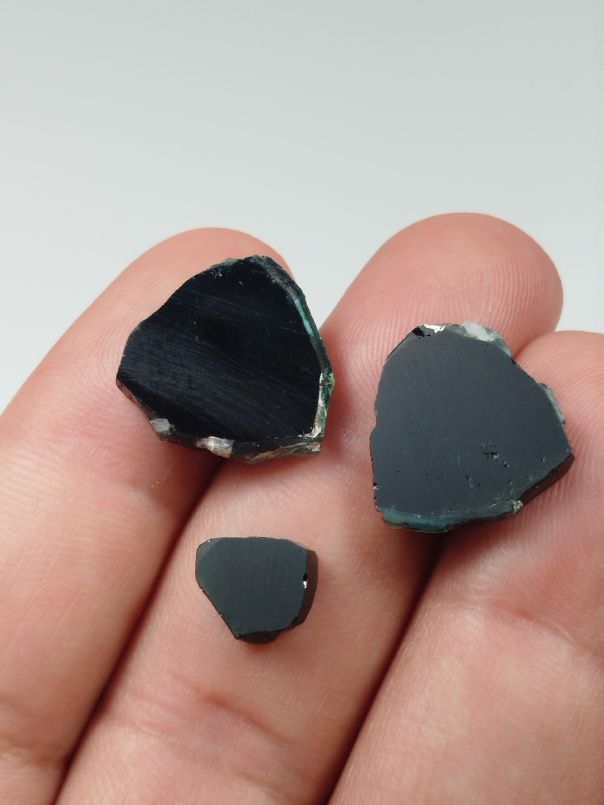 Dark Blue Tourmaline Slice From Afghanistan 5 Grams
