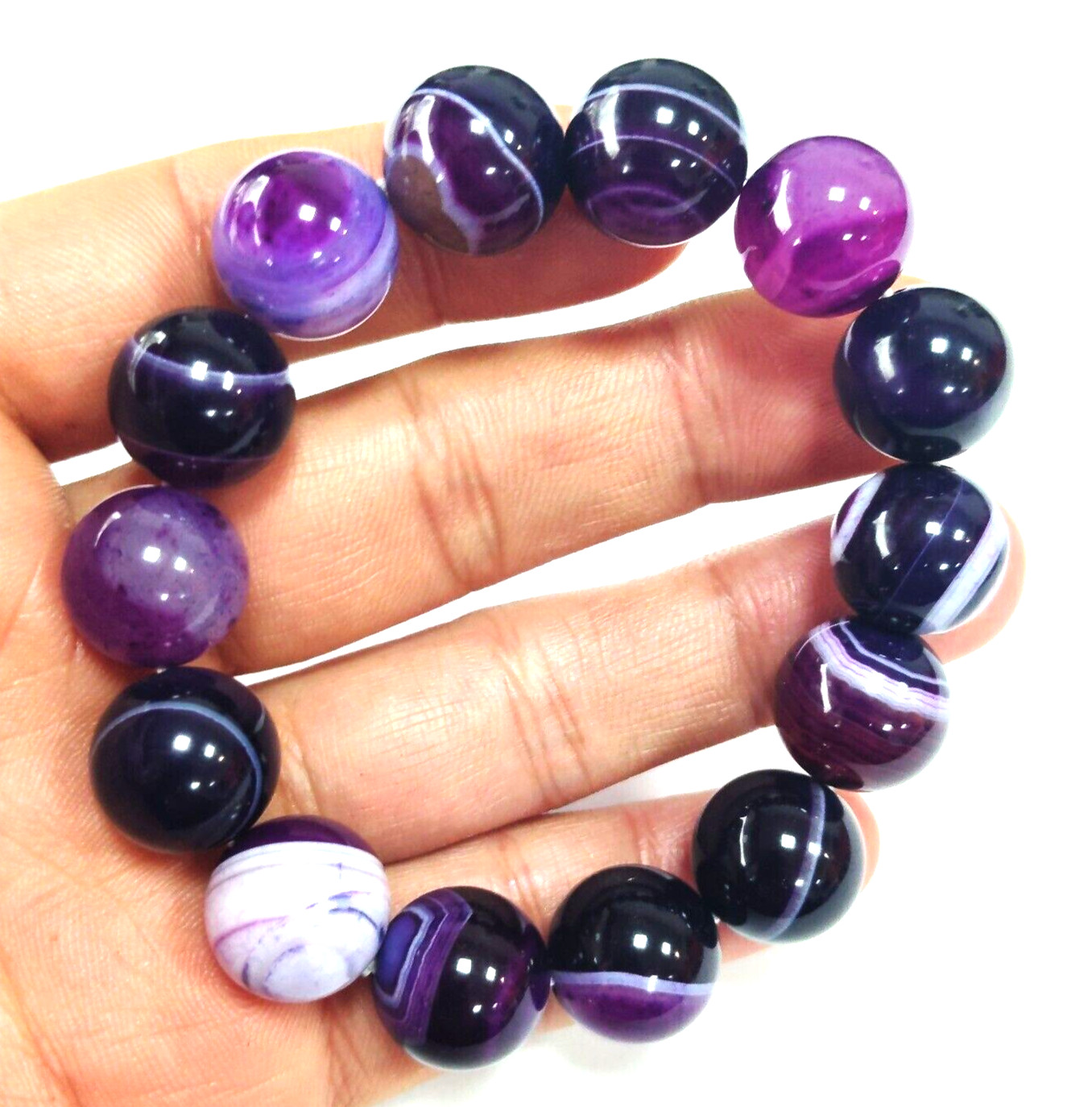 14mm 1pcs Natural Color Gobi Agate Eyes Agate/stone Madagascar Beads Bracelet