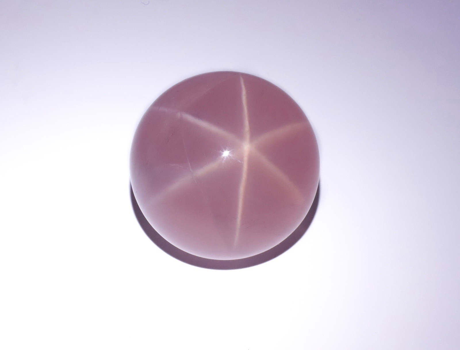 Natural Pink Rose Quartz with Star Crystal Sphere