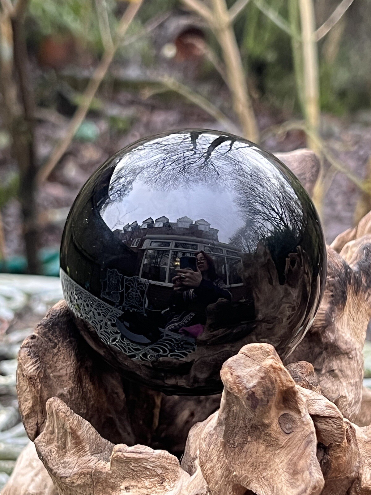 Black Obsidian Crystal Ball Large AAA+ Powerful / Creative / Protective 80mm