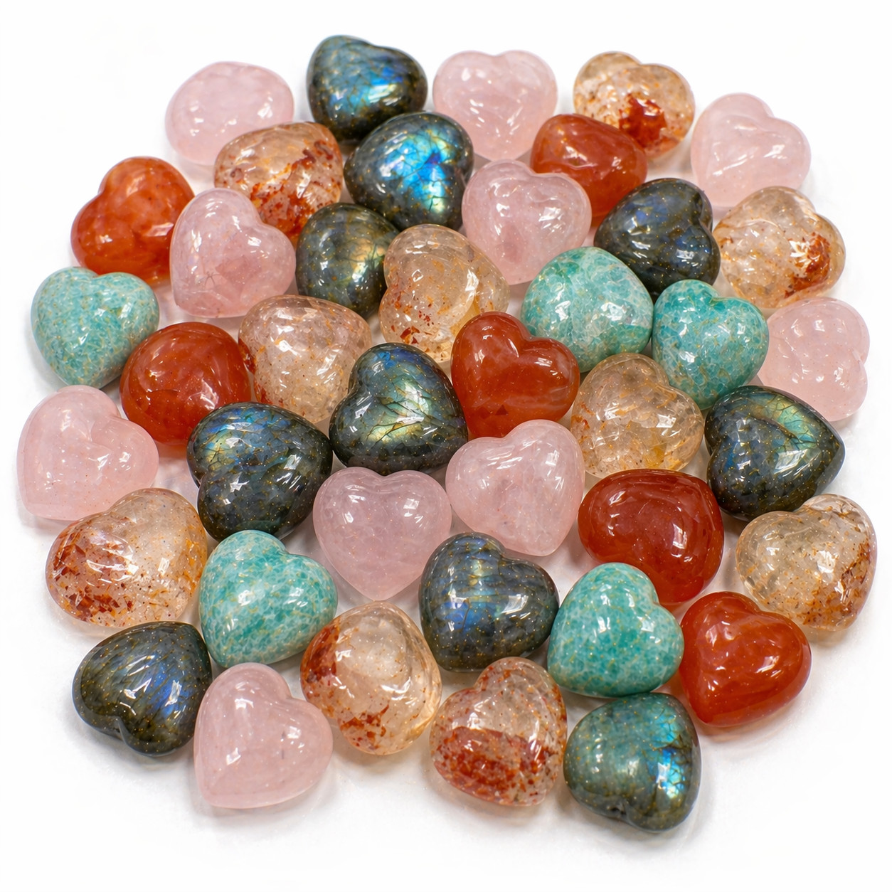 100LB Super Bulk Mixed Crystal Lot – Carved, Freeform & Raw Stones