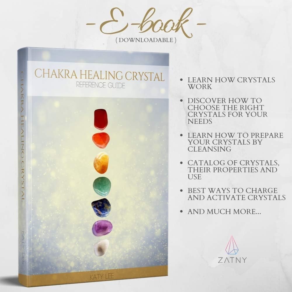 Complete Chakra Stones Set with Free E-Book & Guide – Excellent Gift Idea