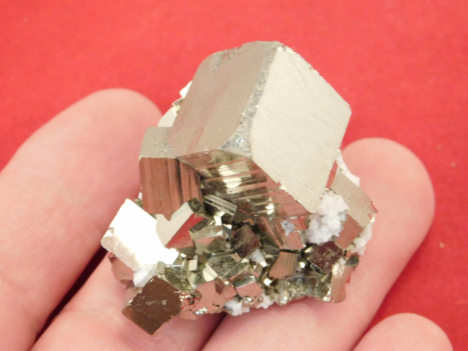NICE! PYRITE Crystal CUBE Cluster 100% Natural Huanzala Mine Peru 74.3gr