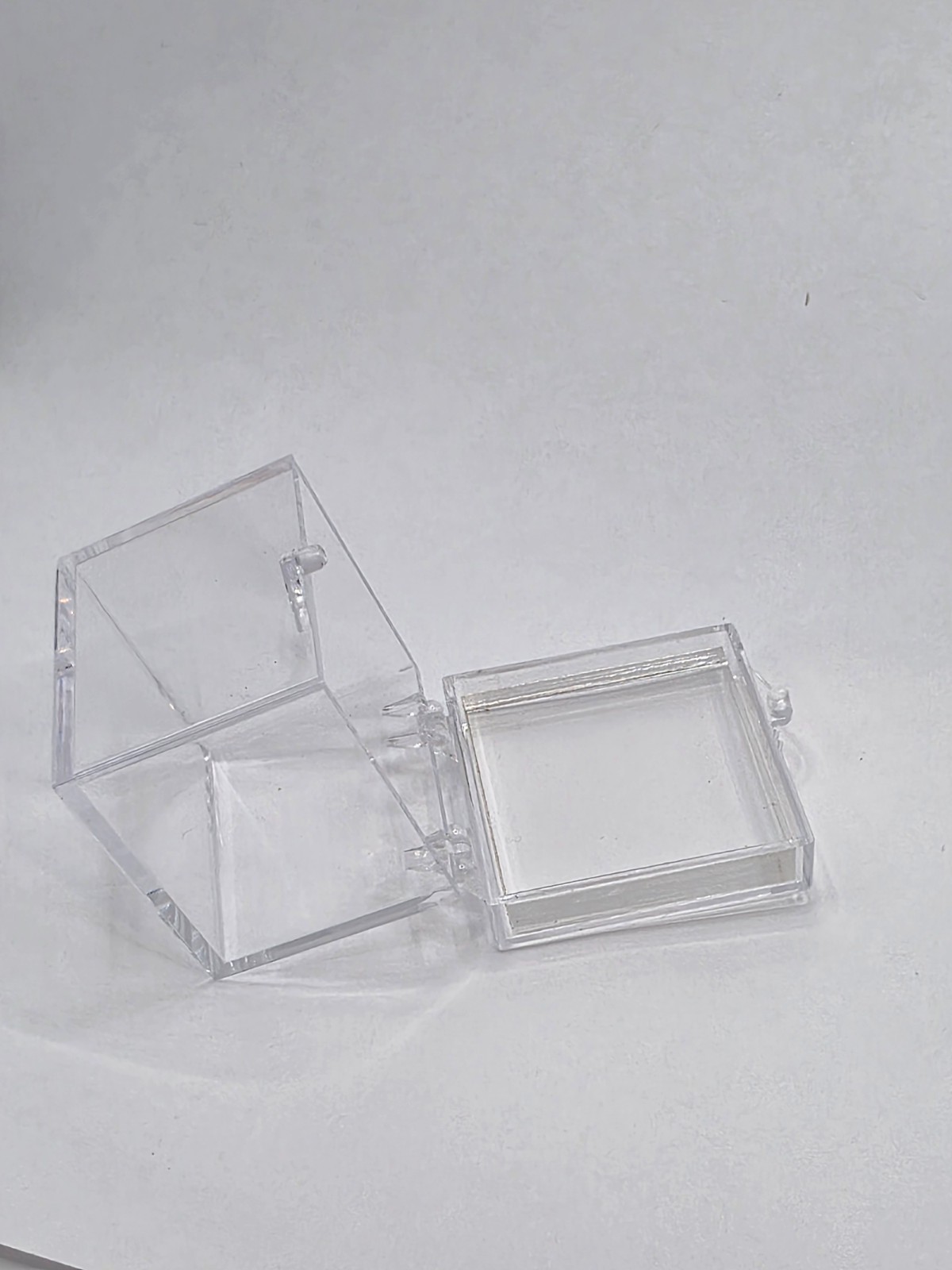 40 Pack Clear Perky Display Boxes Specimen Cases for Minerals New Style With Ins