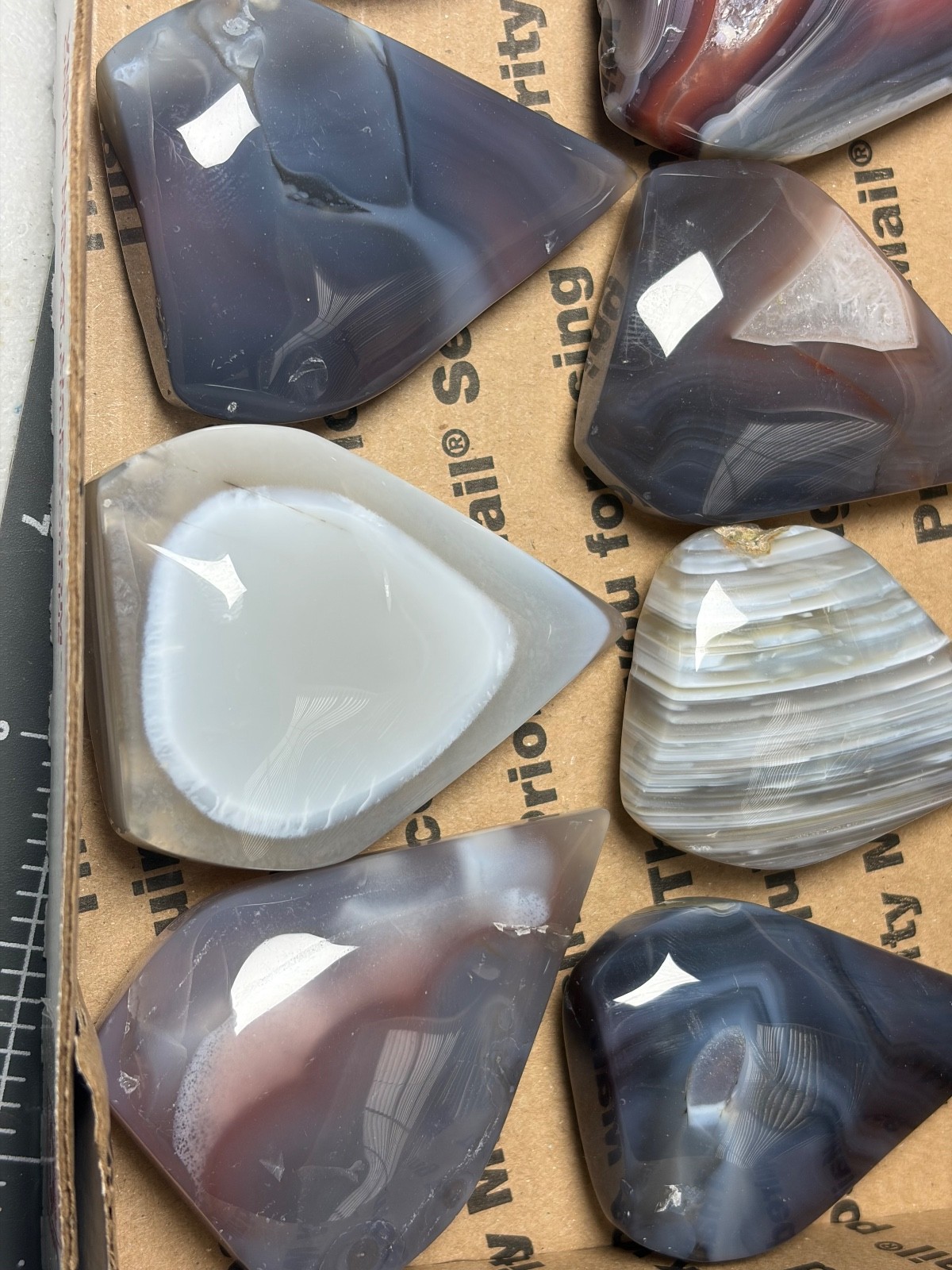 Mozambique Swazi Agate Free Forms Banding Lot