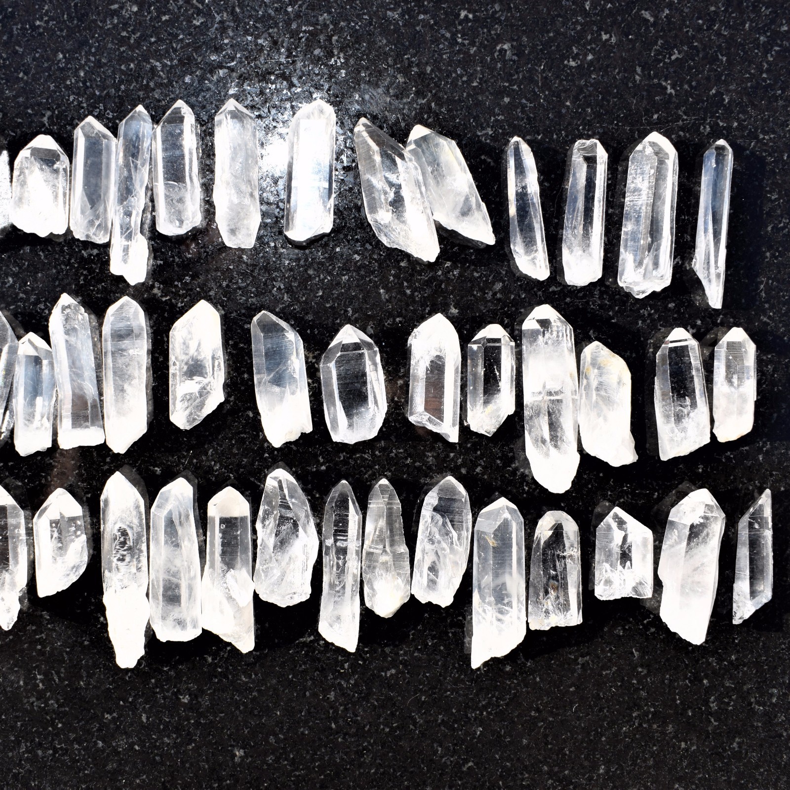 Colombian Lemurian Seed Quartz Point Pendant + 20″ Stainless Steel Chain