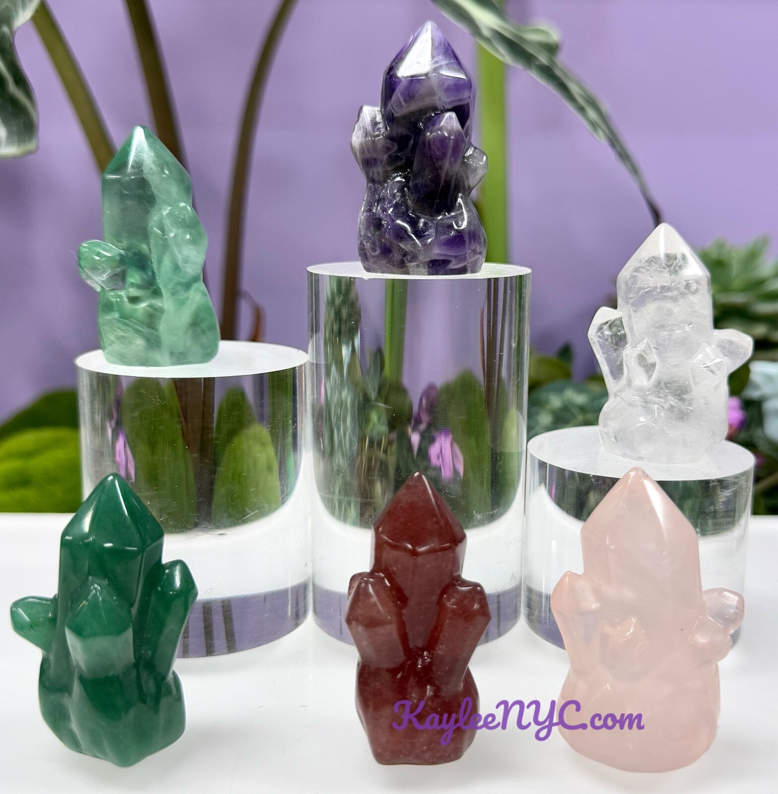 Wholesale Lot 6 Pcs 5cm Natural mix Crystal Cluster Healing Energy