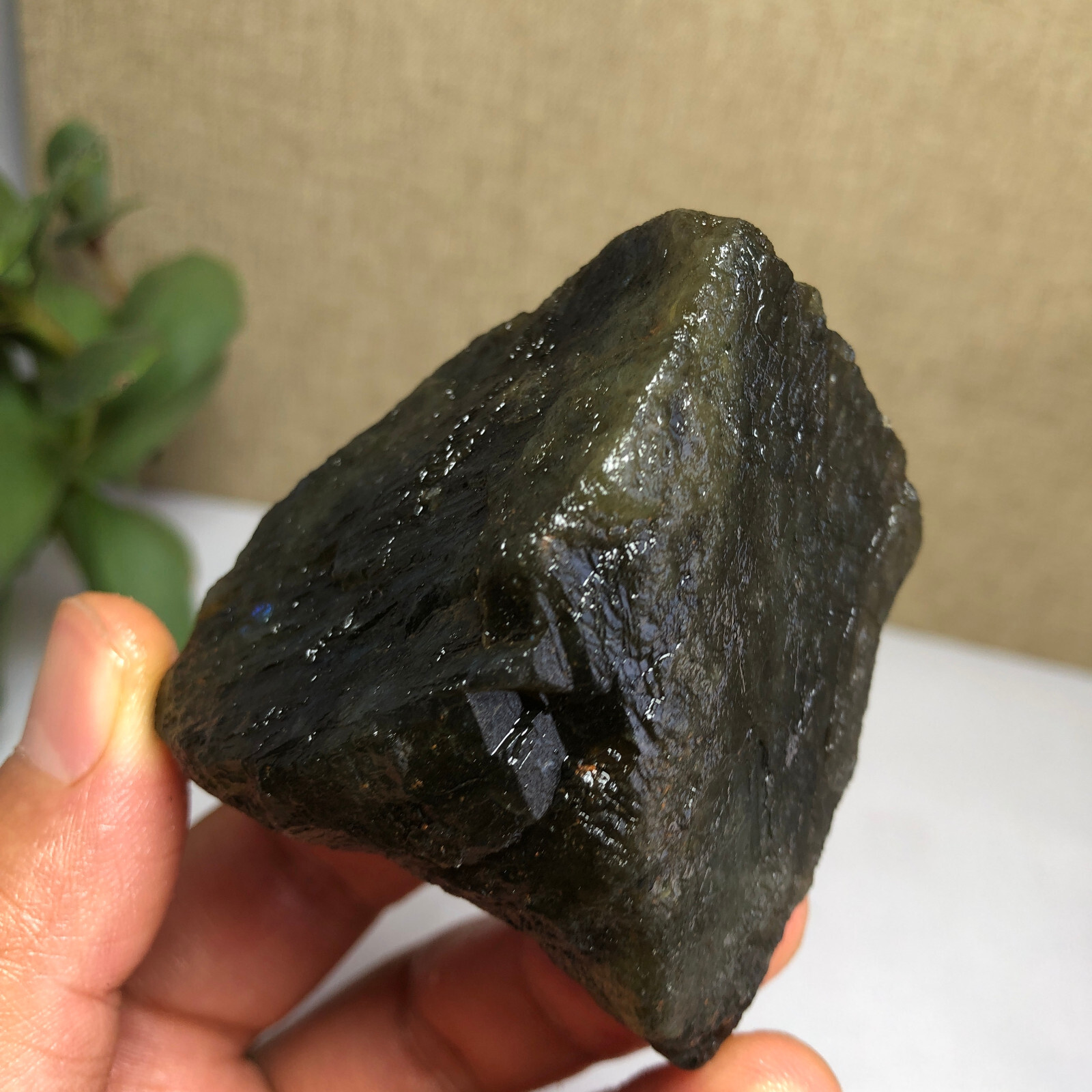 52mm Natural Labradorite Crystal gemstone rough original Specimen 159g g6790