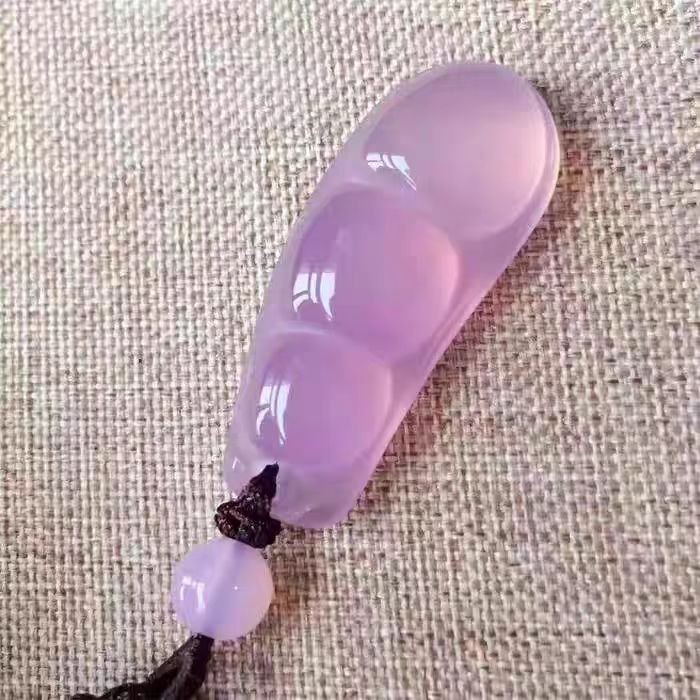 Natural Pink Carnelian Carved Necklace Adult Collector’s Item