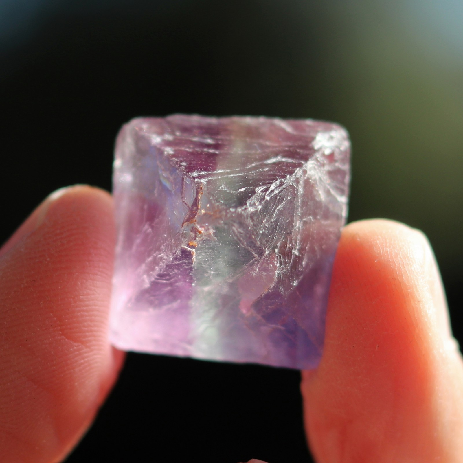 Fluorescent Mineral Specimen: Fluorite Octahedron (FLU63)