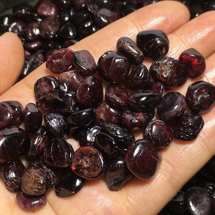 50g Natural Garnet Polished Tumble Little Gem stone Reiki Healing Specimen