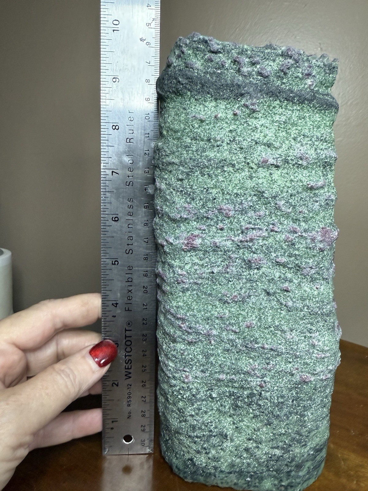 Ruby In Zoisite Raw Statement Specimen 9+ Pounds Custom Stand