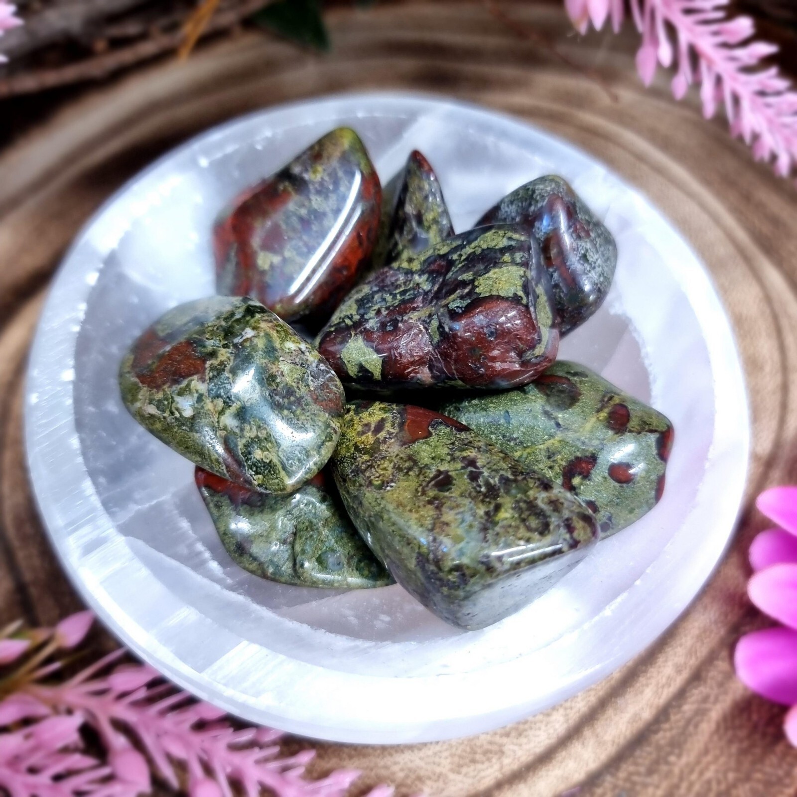2025NEWFIND High Grade Quality 3pcs Bloodstone Home Decor Healing Gift
