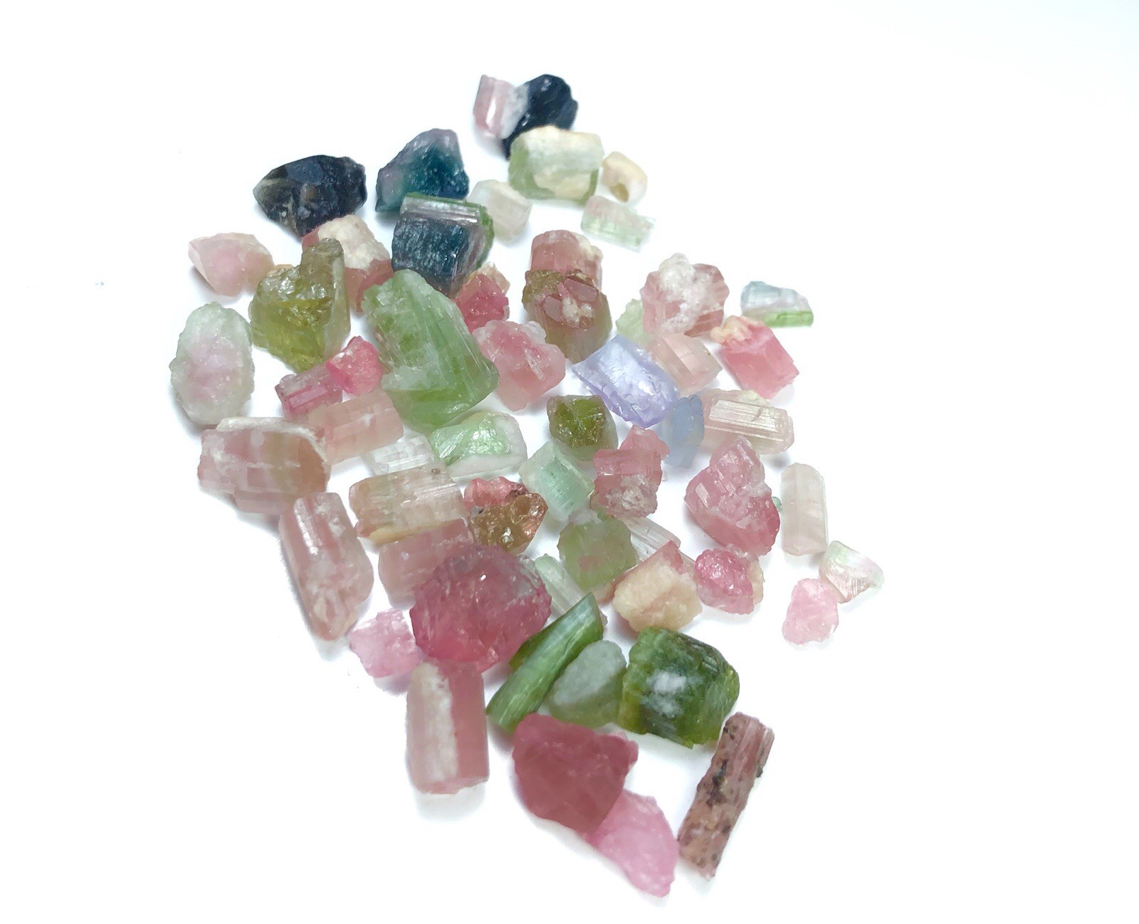 111 crt Beautiful mix color Natural Tourmaline lot From Afghanistan|