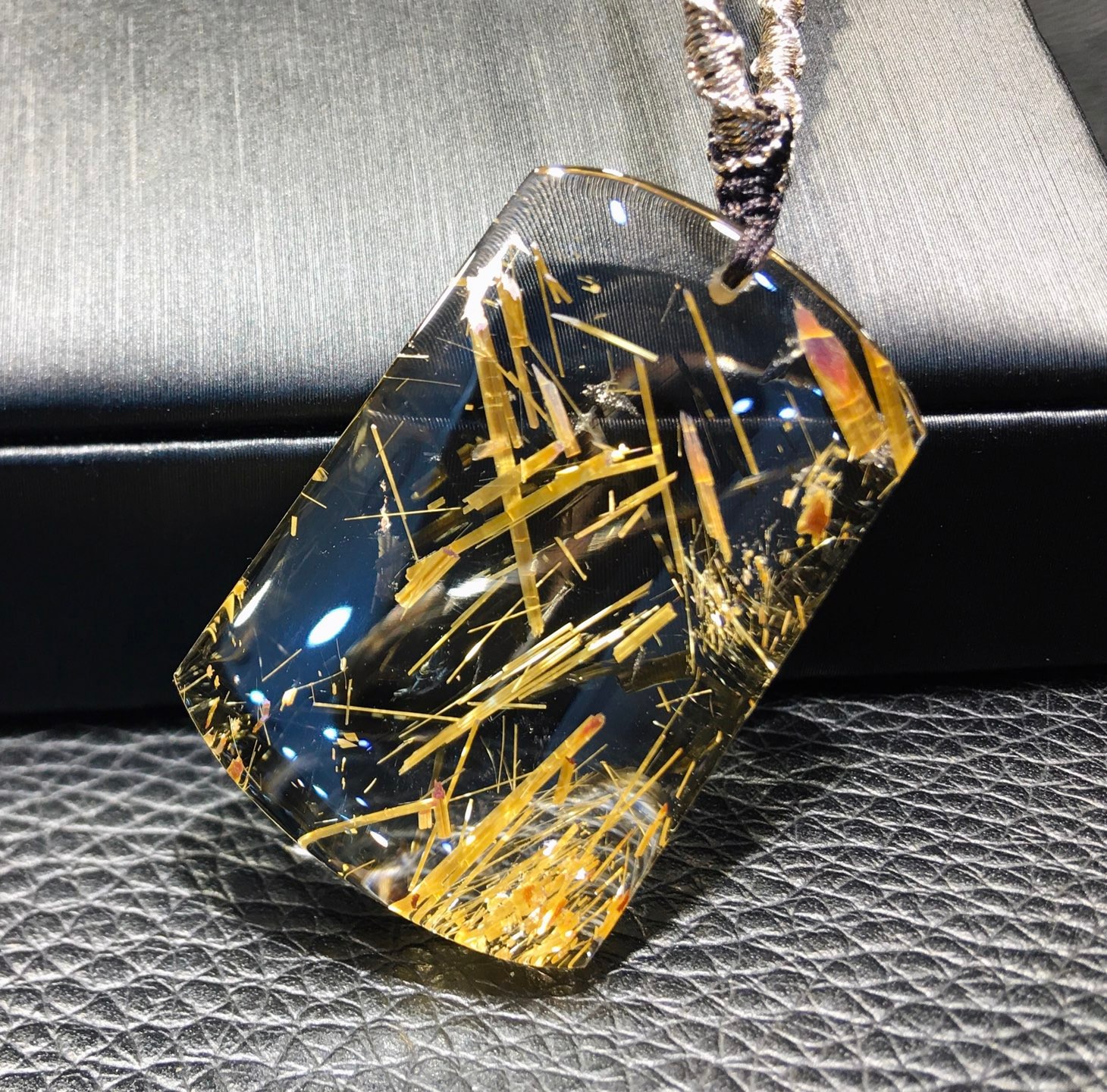 10.2G Natural Brazilian Titanium Crystal No Matter Brand Crystal Pendant