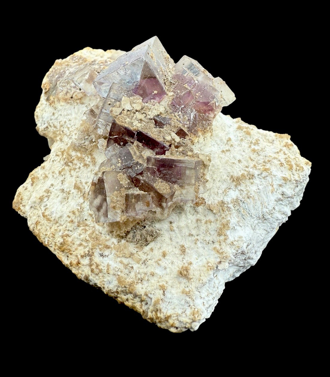 Blue & Purple Fluorite & Barite : Minerva #1 Mine . Hardin County, Illinois 🇺🇸