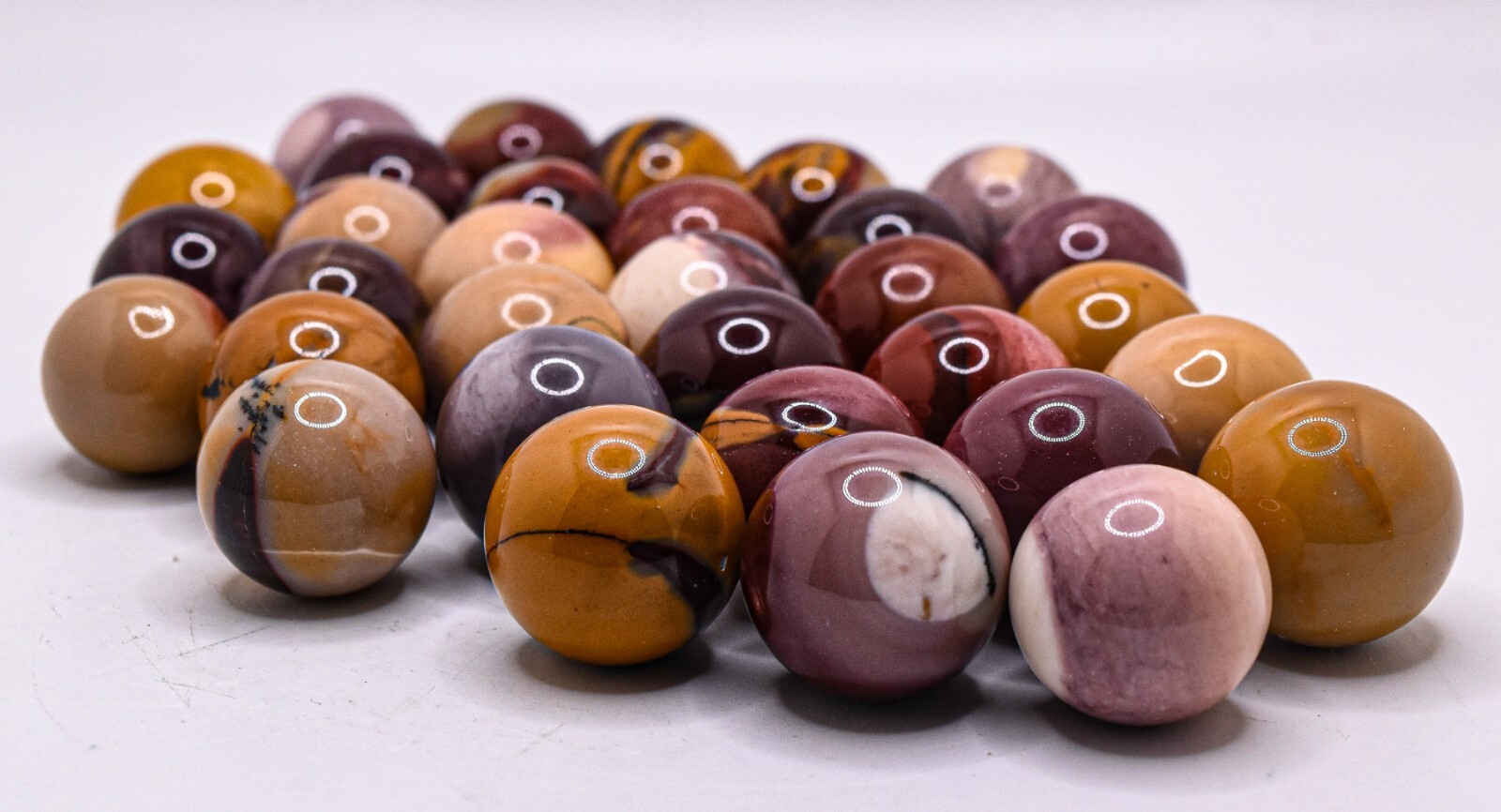 20mm Mookaite Jasper Sphere Polished Multicolor Crystal Mineral – Australia 1PC