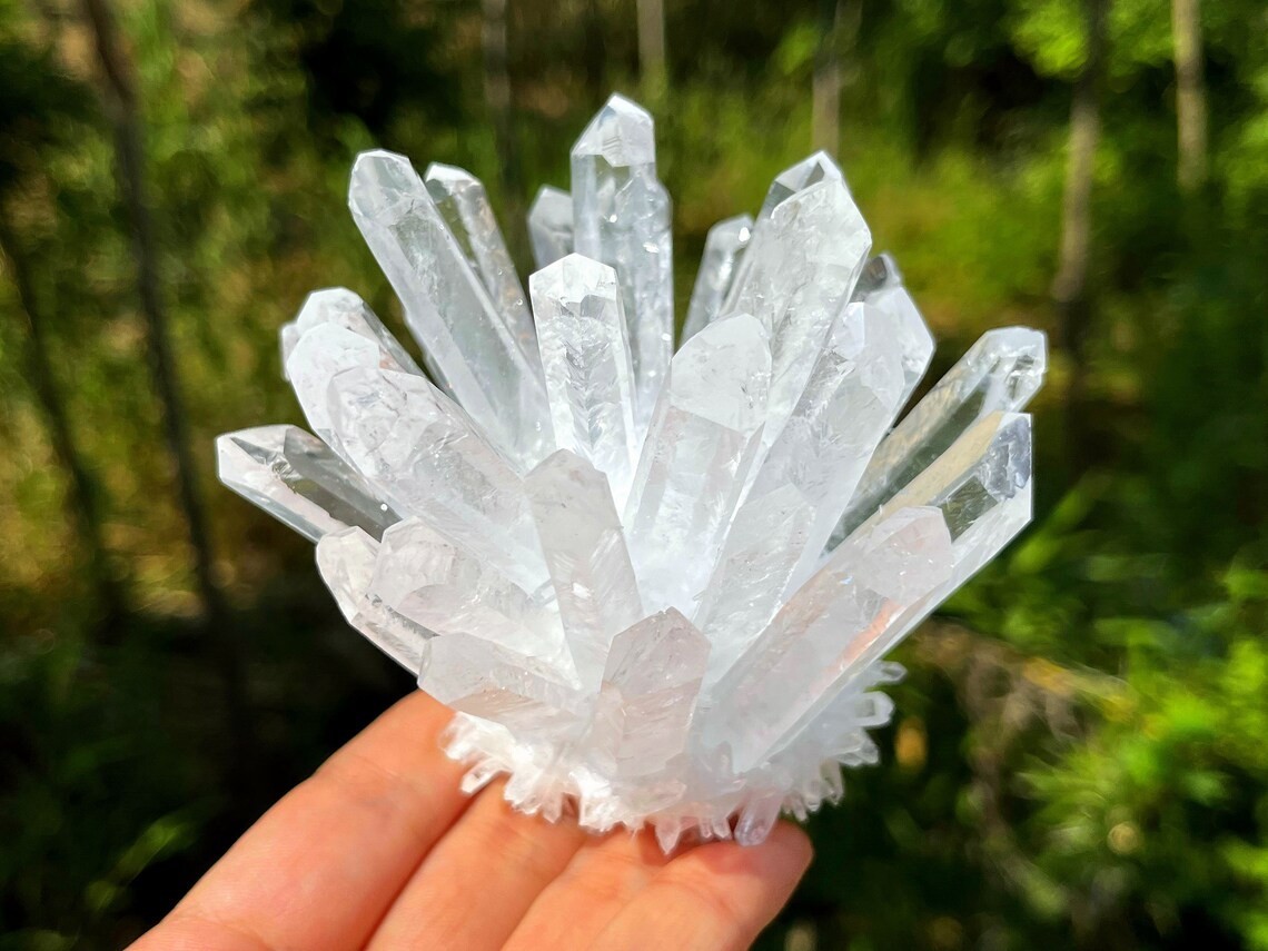 Natural Clear Quartz White Crystal Cluster Raw Mineral Specimen Reiki Home Decor