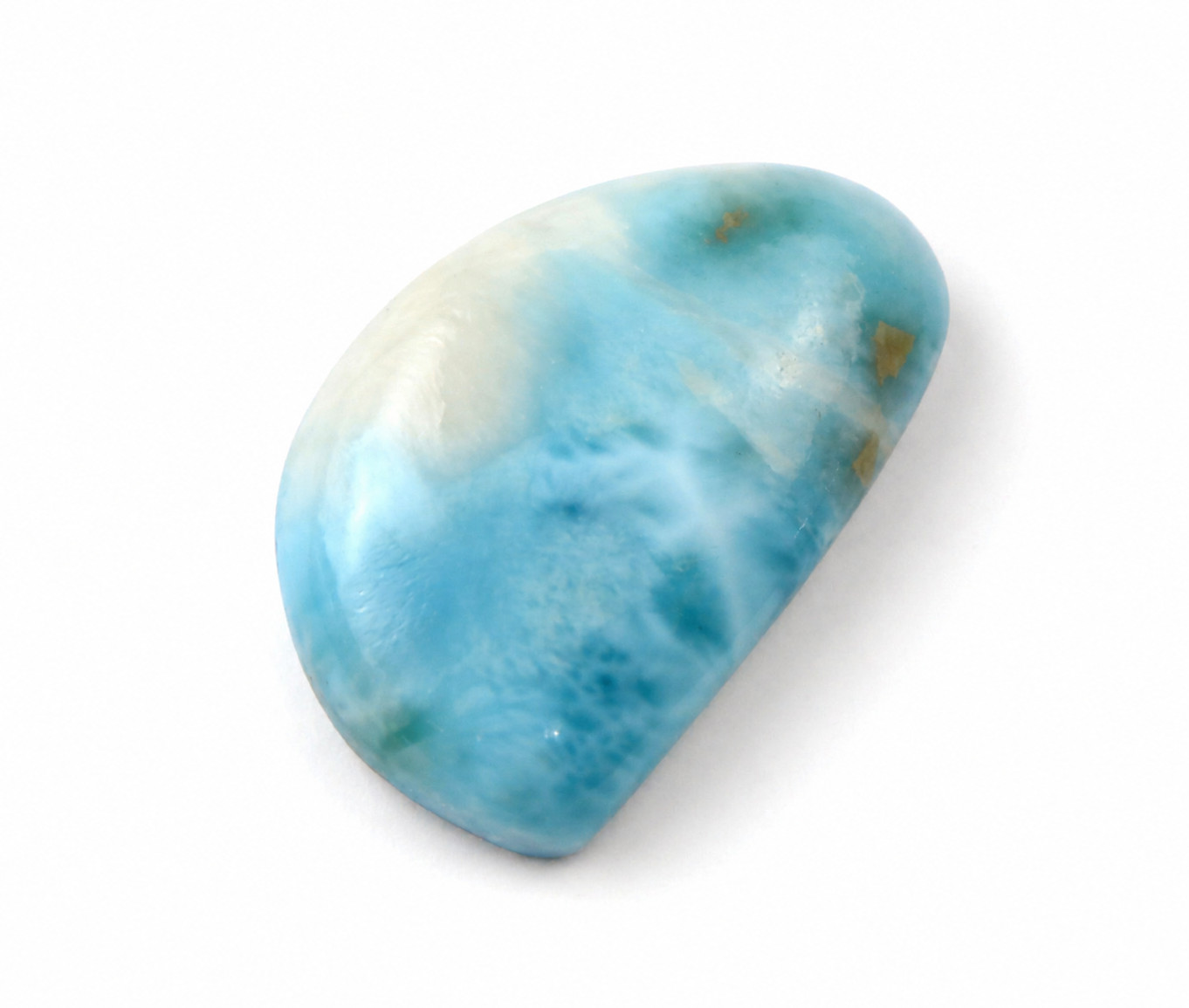 Beautiful Natural Sky Blue Larimar Half Moon Cabochon 26mm