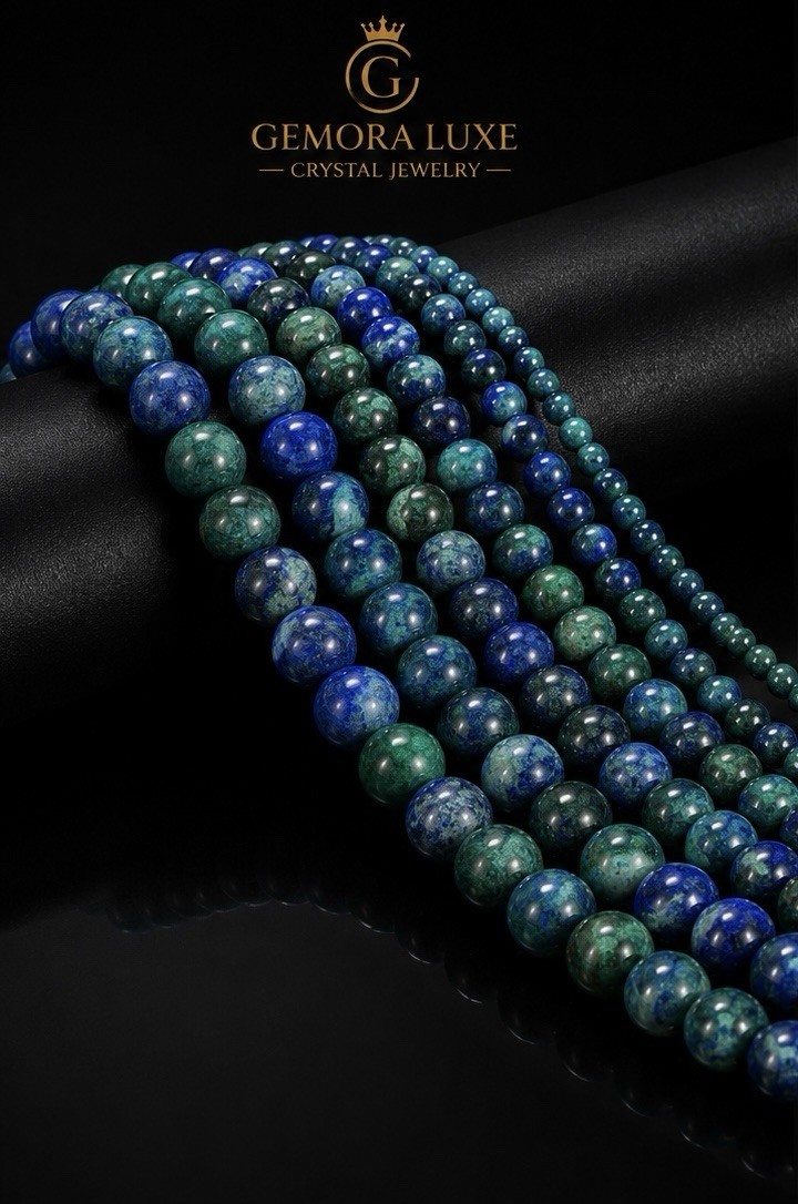 Azurite Malachite Lapis Chrysocolla Beads Grade 3mm 4mm 6mm 8mm Gemstone Beads
