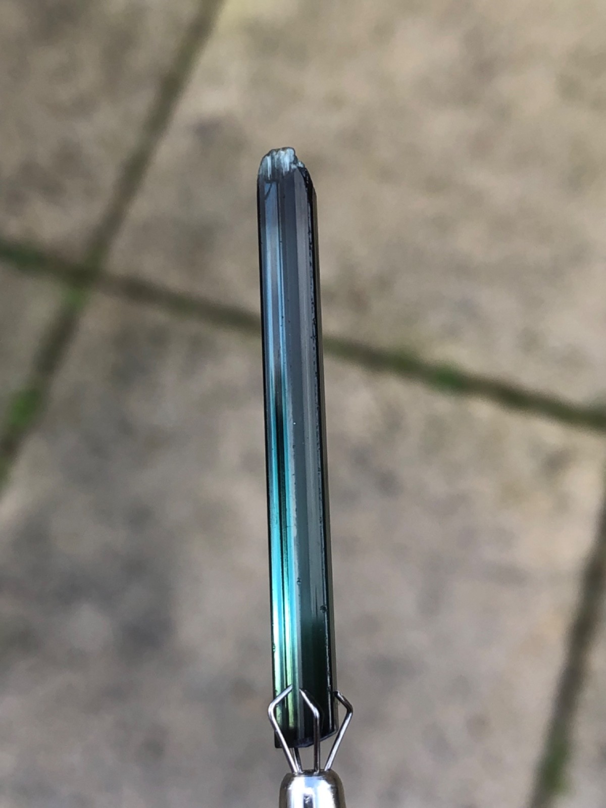 Indicolite tourmaline crystal natural loupe clean 10.95 CT Afghanistan