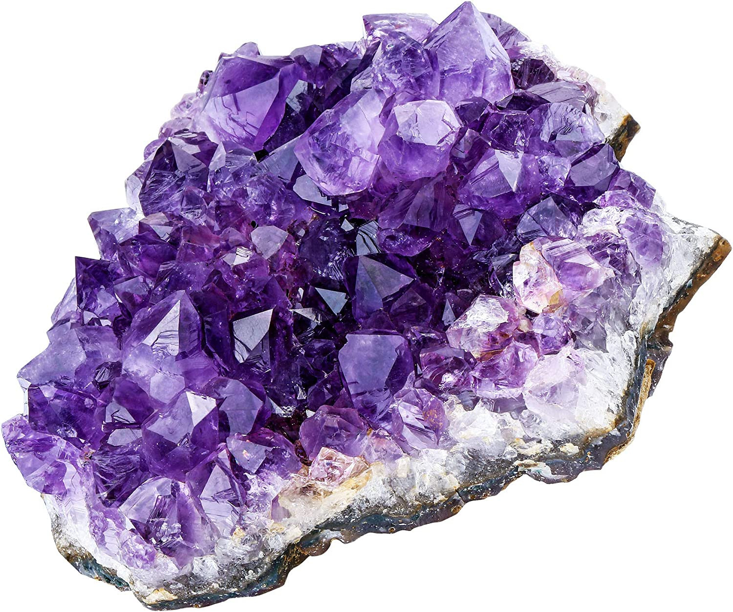 Natural Amethyst Geode Cave Healing Crystal Stones Rock Cluster Druzy Witchcraft