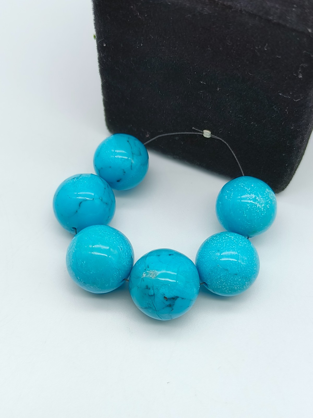 Turquoise Round Shape Beads Smooth Beads Natural Gemstone For MAKING Jewelry