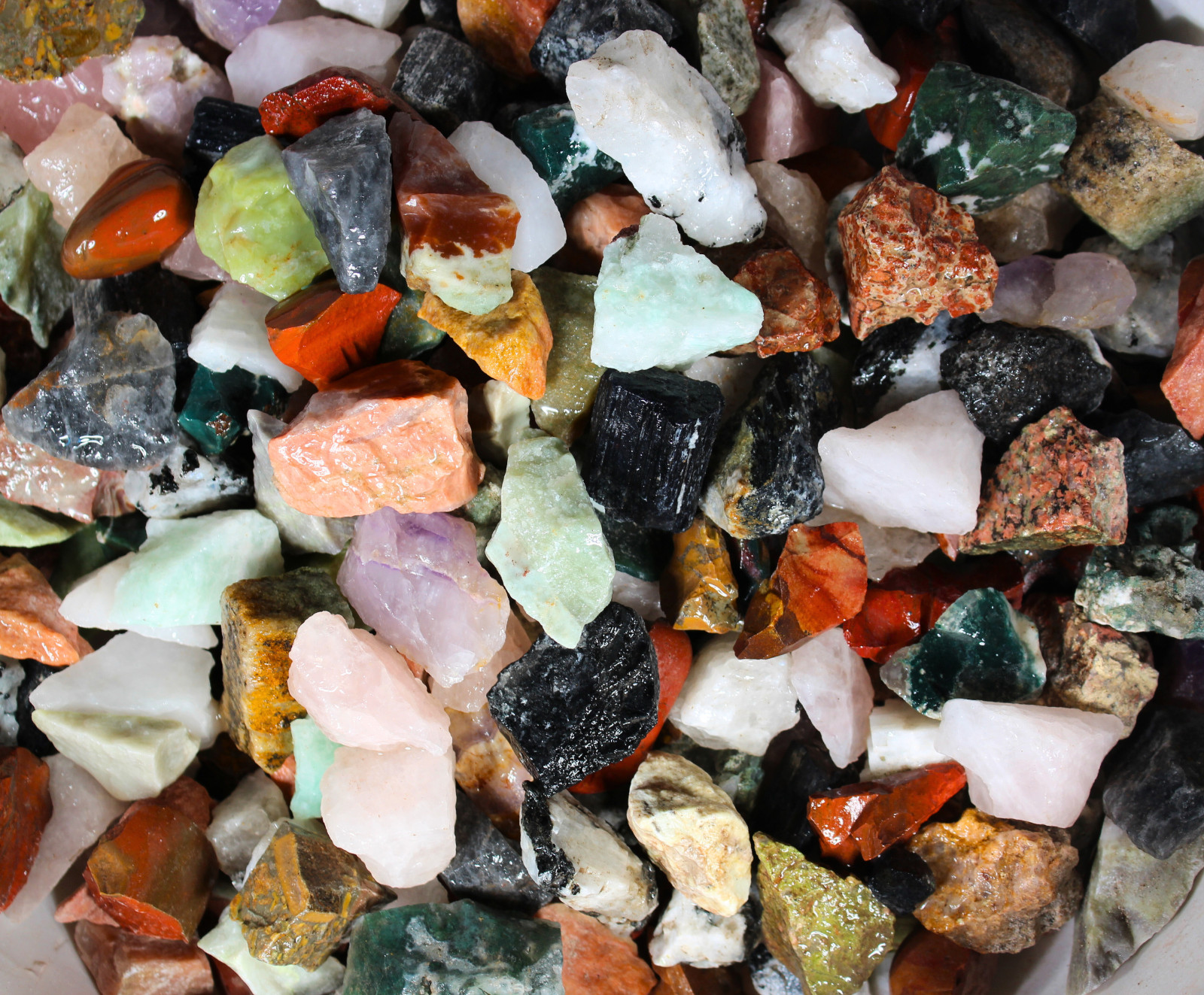 Collector’s Mix – Rough Rocks for Tumbling – Bulk Wholesale 1LB options