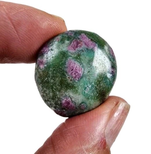 Ruby Fuchsite Polished Stone India 8.1 grams