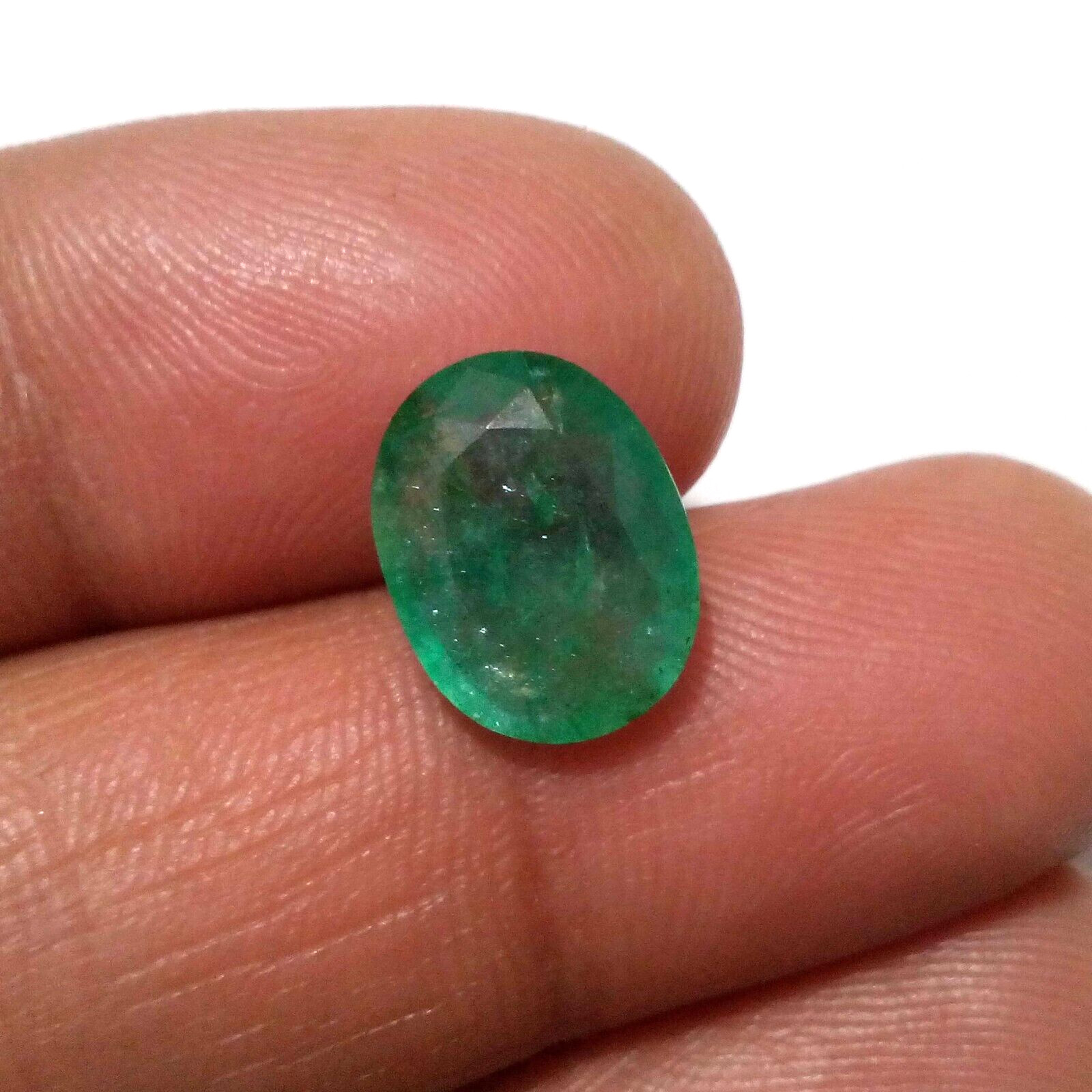 High Quality A+ Zambian Emerald Oval Shape 4.50 Crt Green Faceted Loose Gemstone